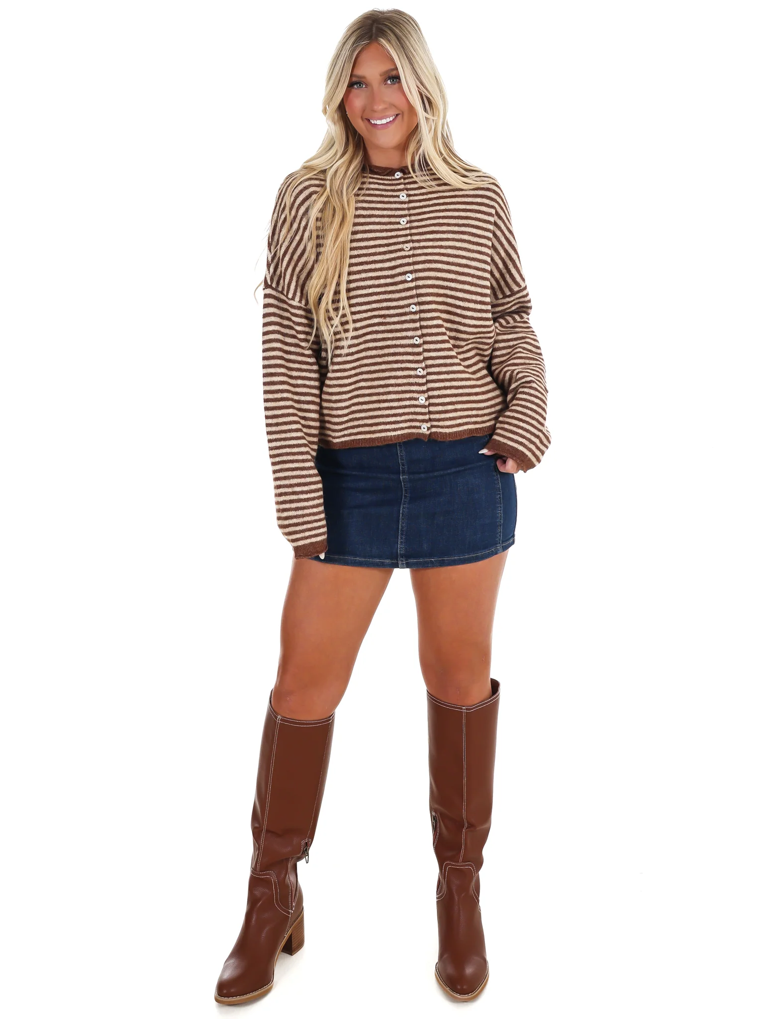 Piper Mini Stripe Cardigan - Image 15