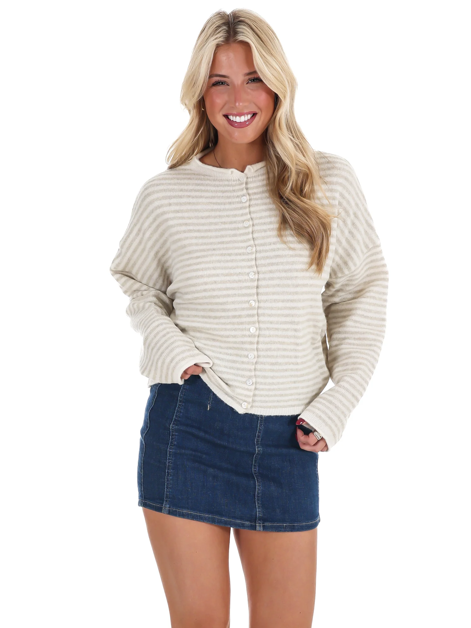 Piper Mini Stripe Cardigan - Image 5
