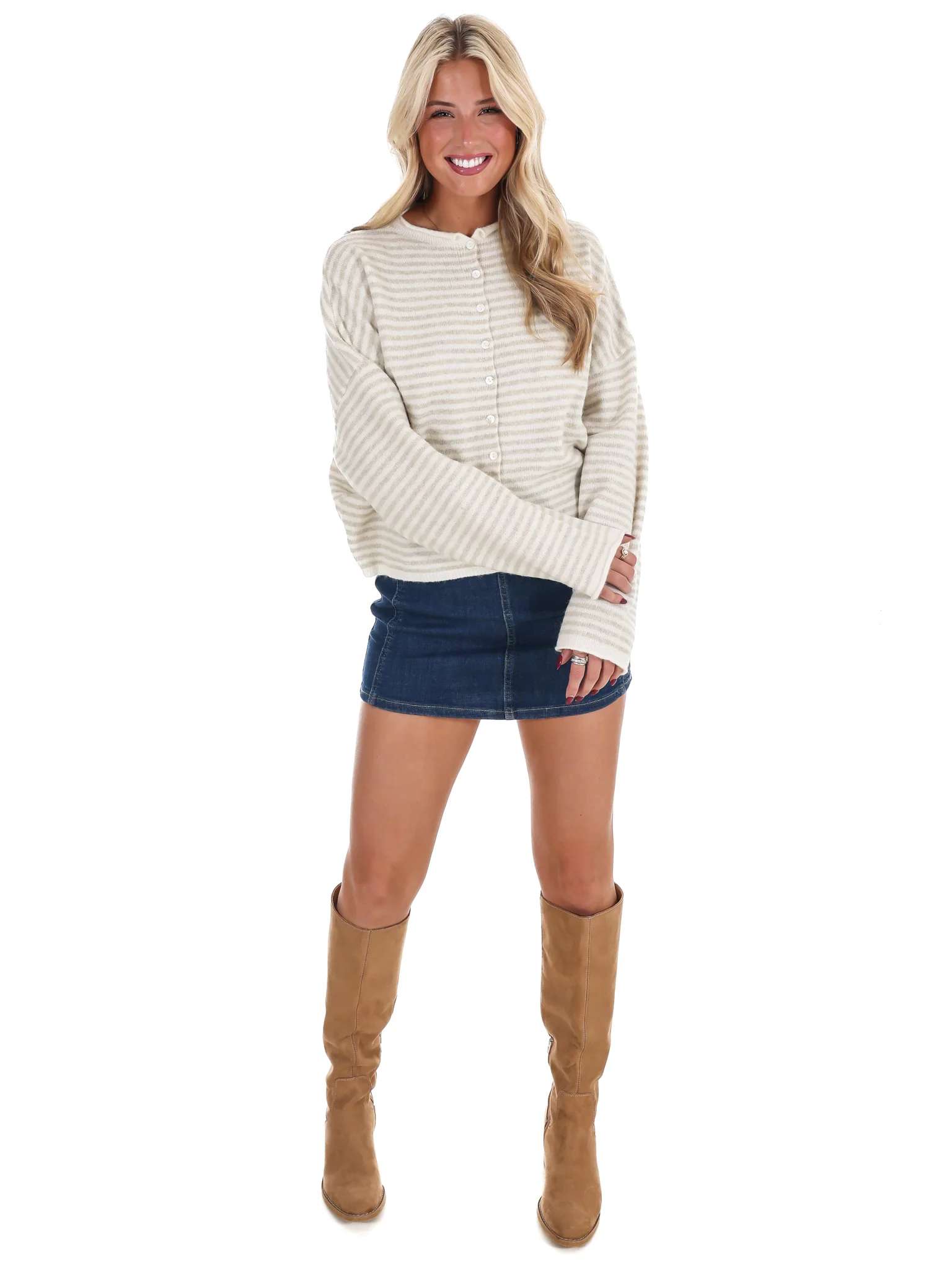Piper Mini Stripe Cardigan - Image 6