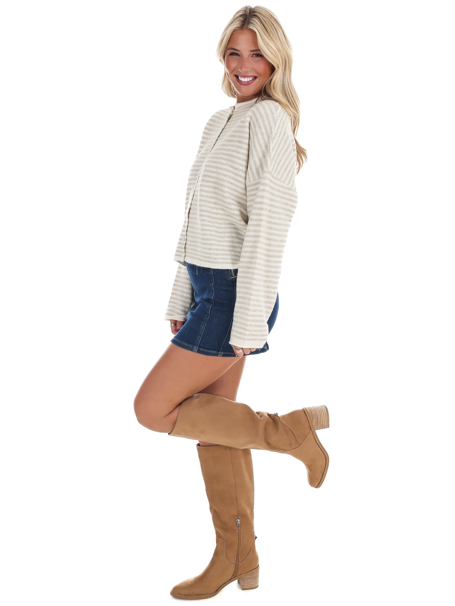 Piper Mini Stripe Cardigan - Image 8