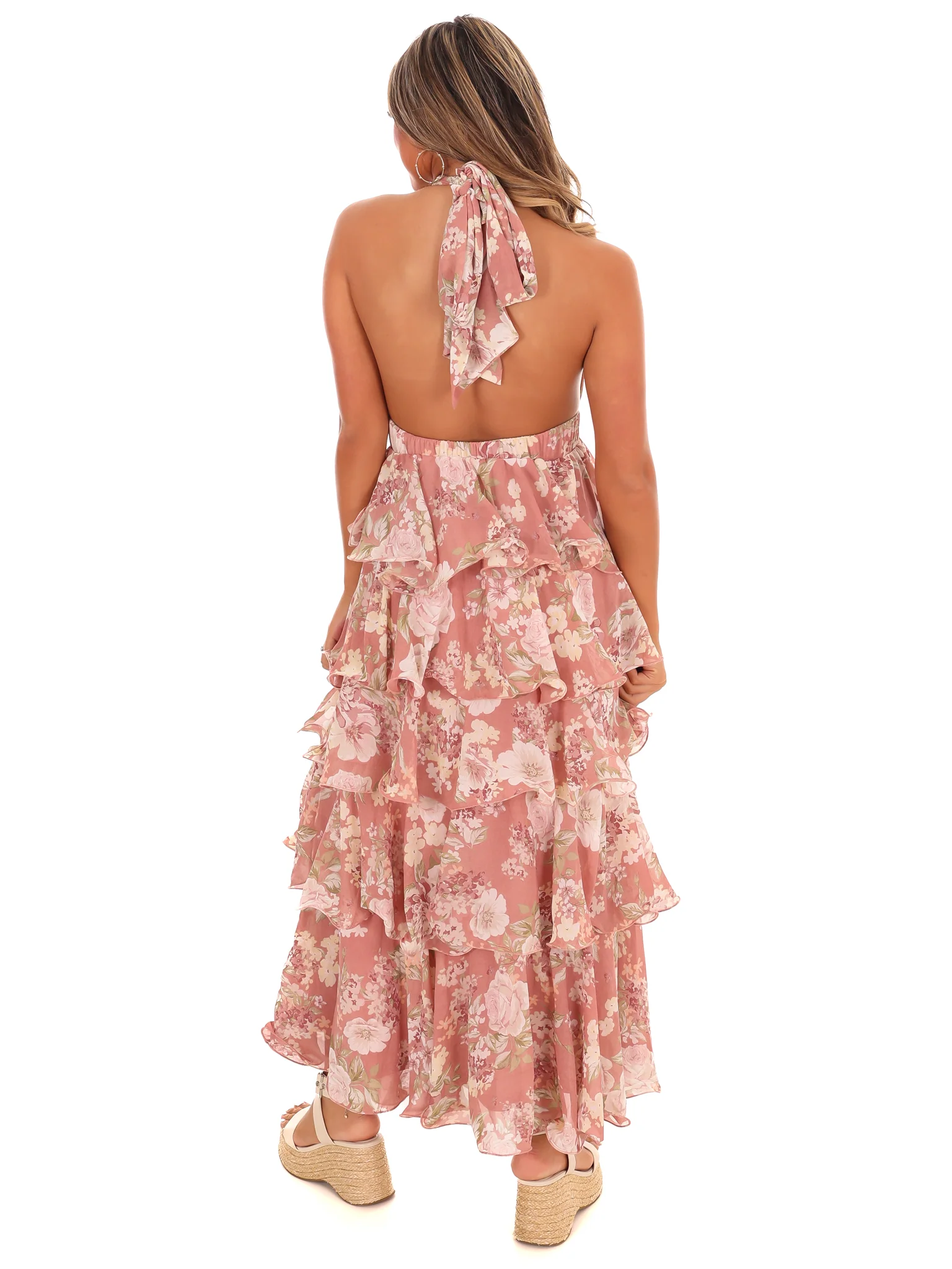 Place on Earth Halterneck Floral Dress - Image 6
