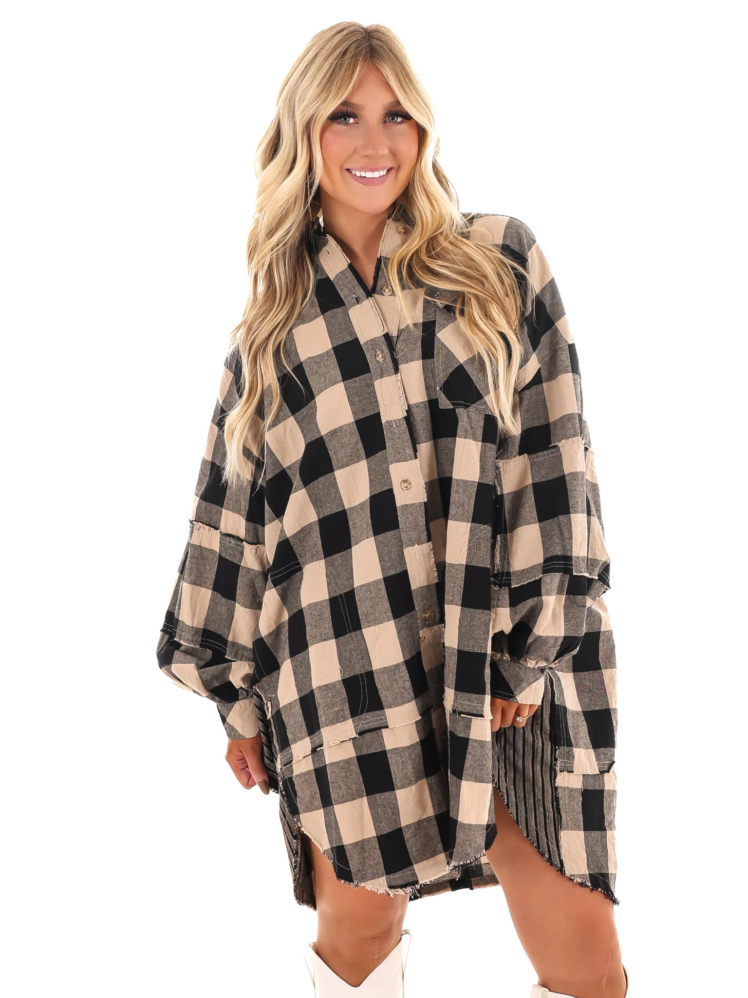 Plaid Days Tunic Dress - Image 5