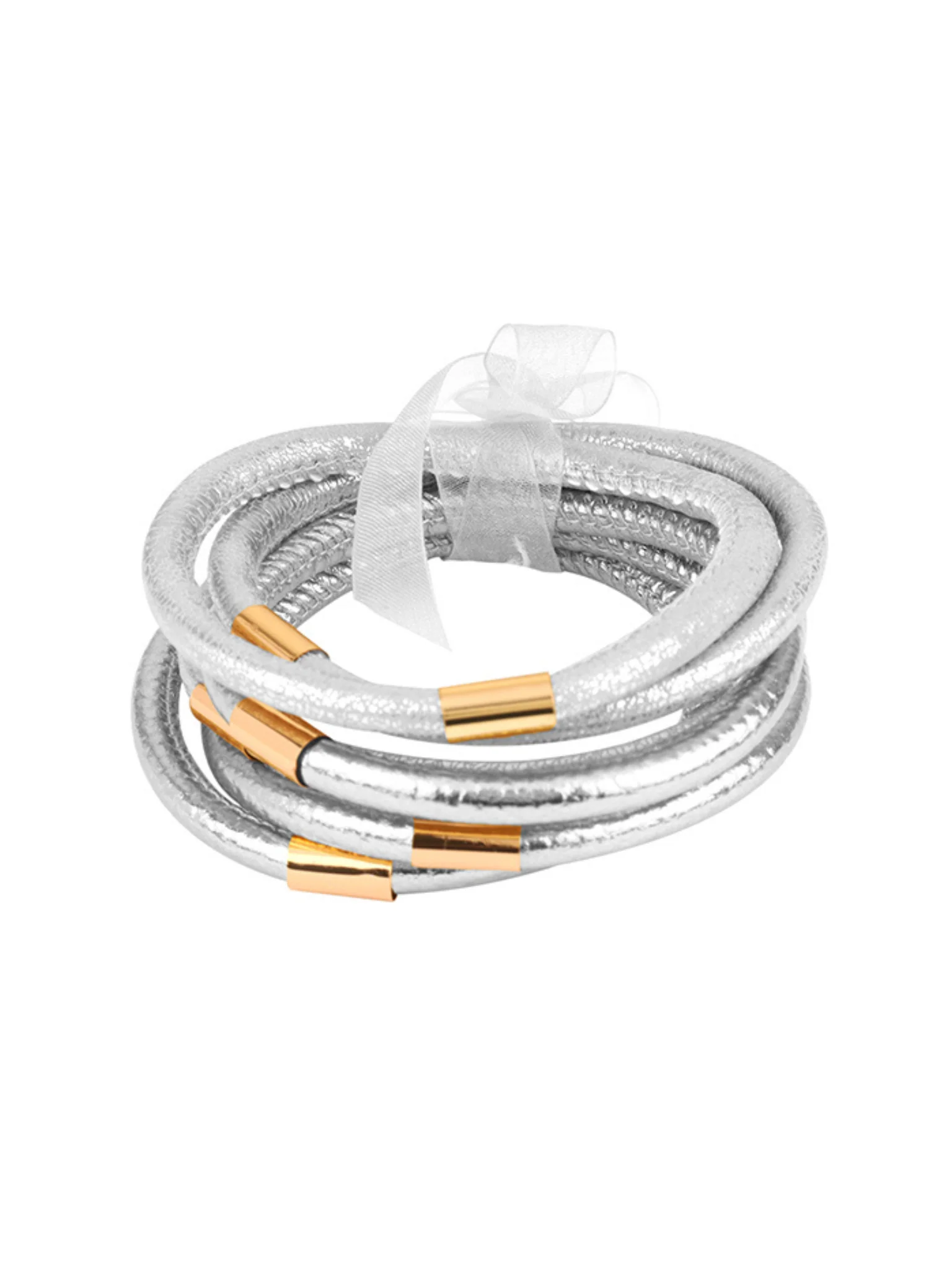 Plastic Tube & Leather Bracelet - Image 2