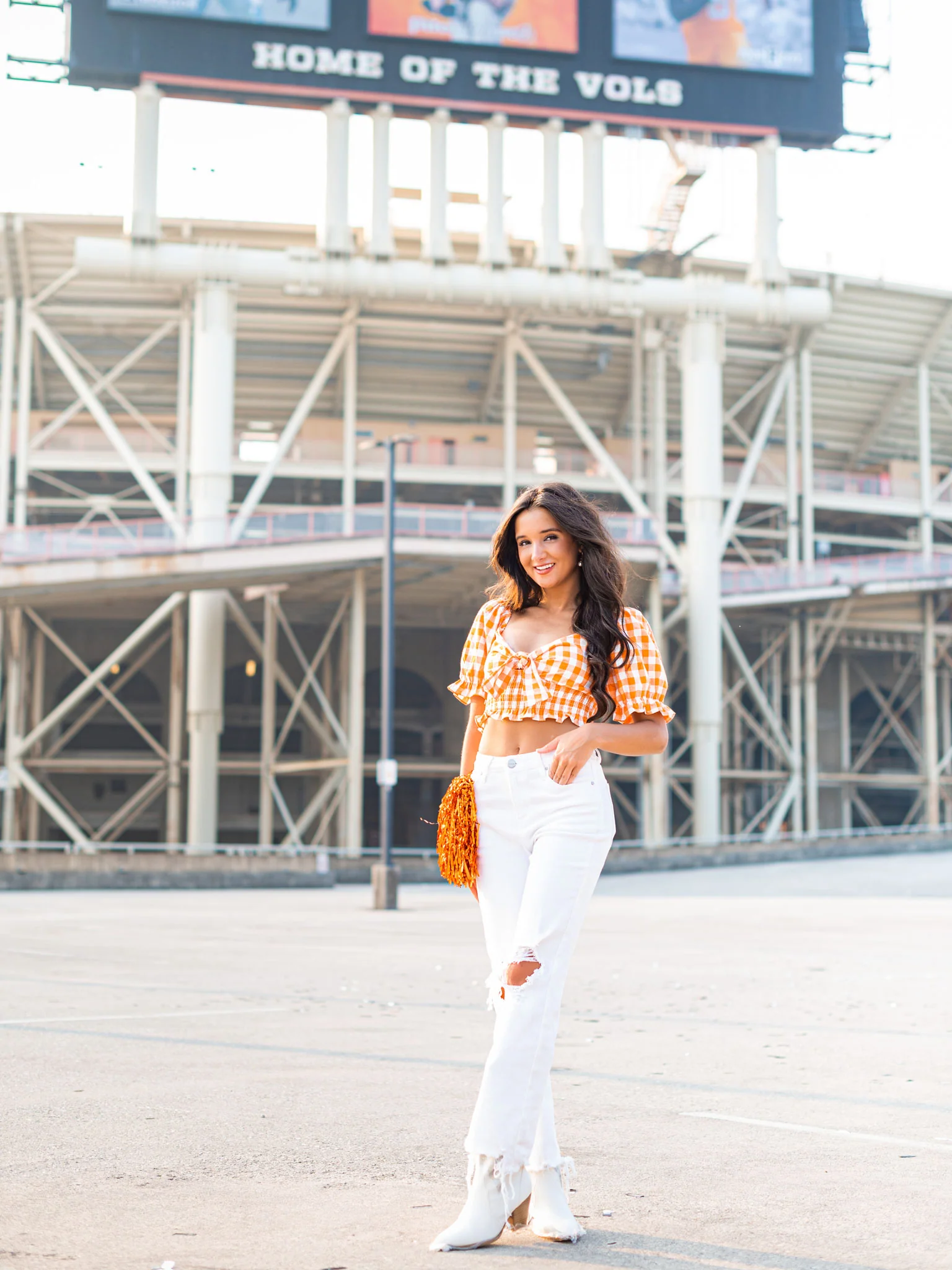 Play With Your Heart Gingham Crop Top - Image 3