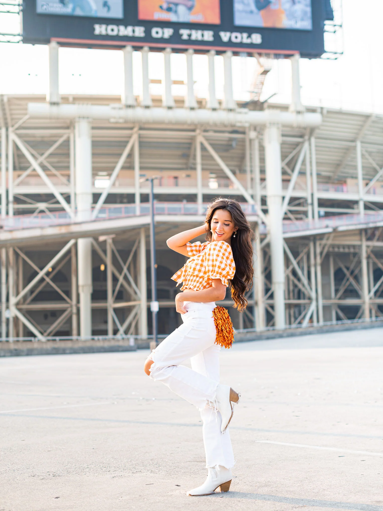 Play With Your Heart Gingham Crop Top - Image 4