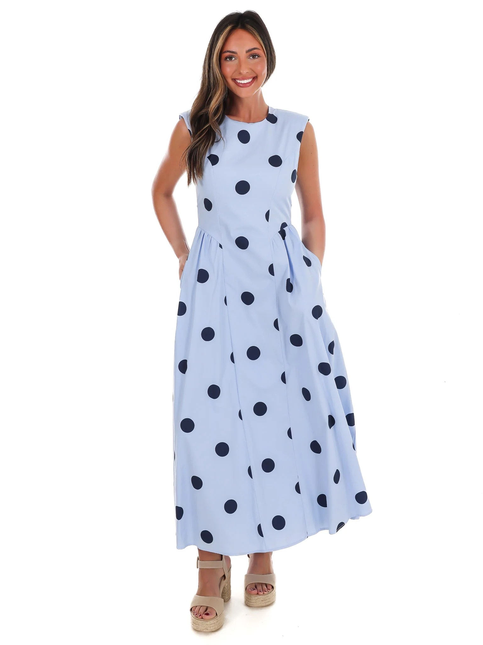 Polka Party Midi Dress - Image 2