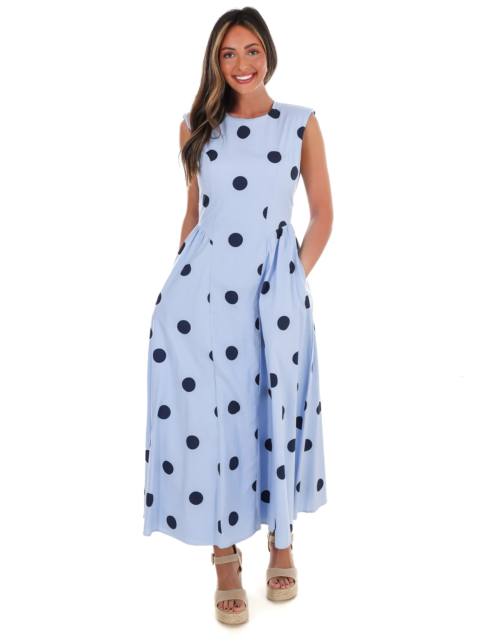 Polka Party Midi Dress - Image 3