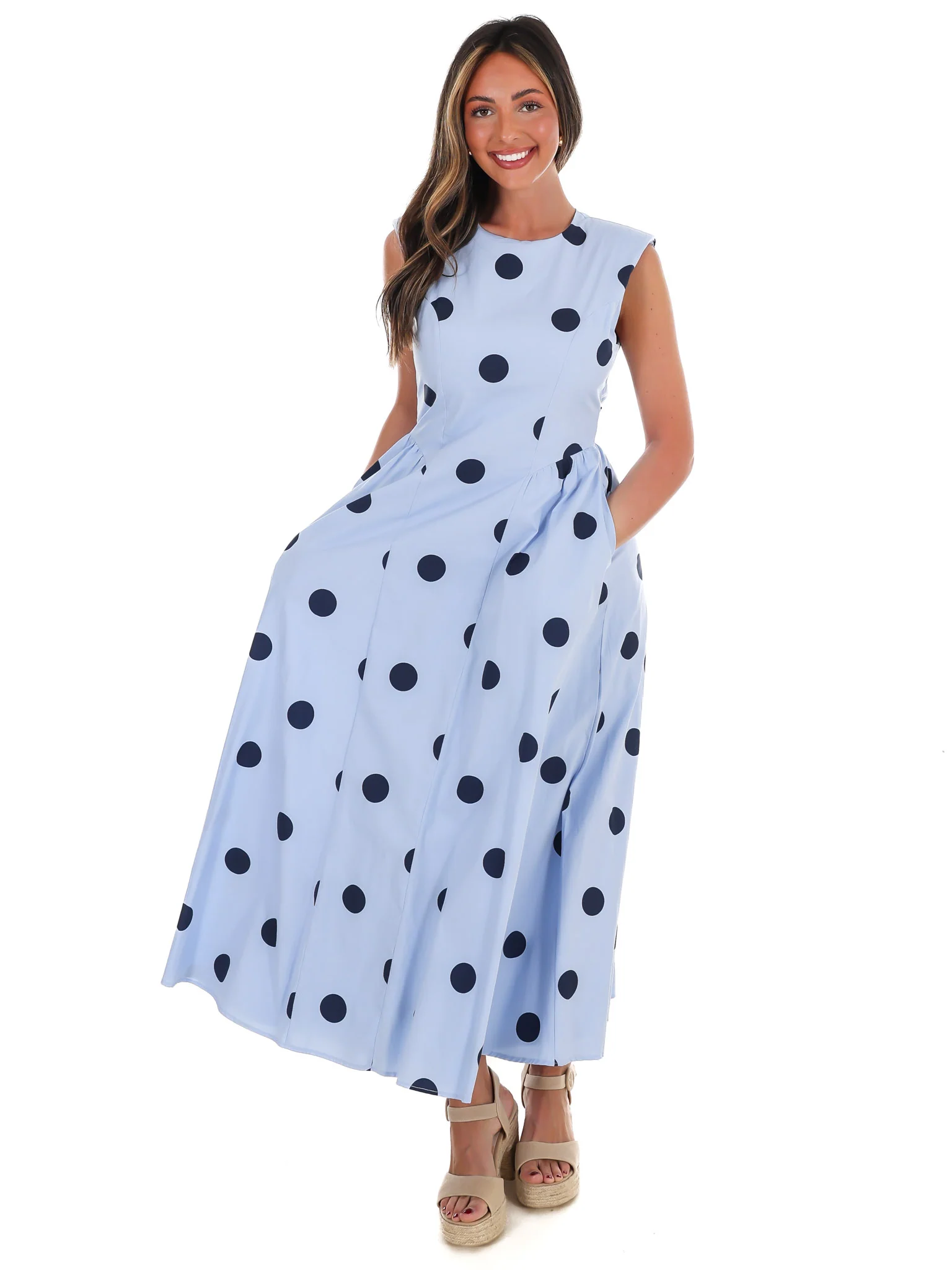 Polka Party Midi Dress - Image 4