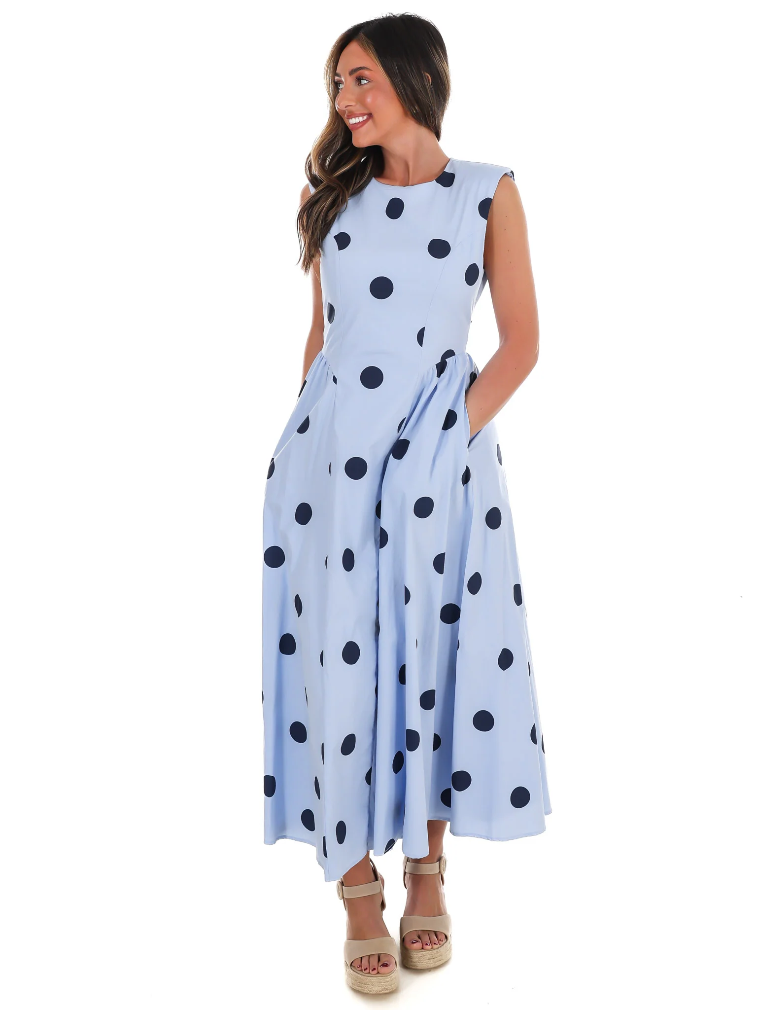 Polka Party Midi Dress - Image 5