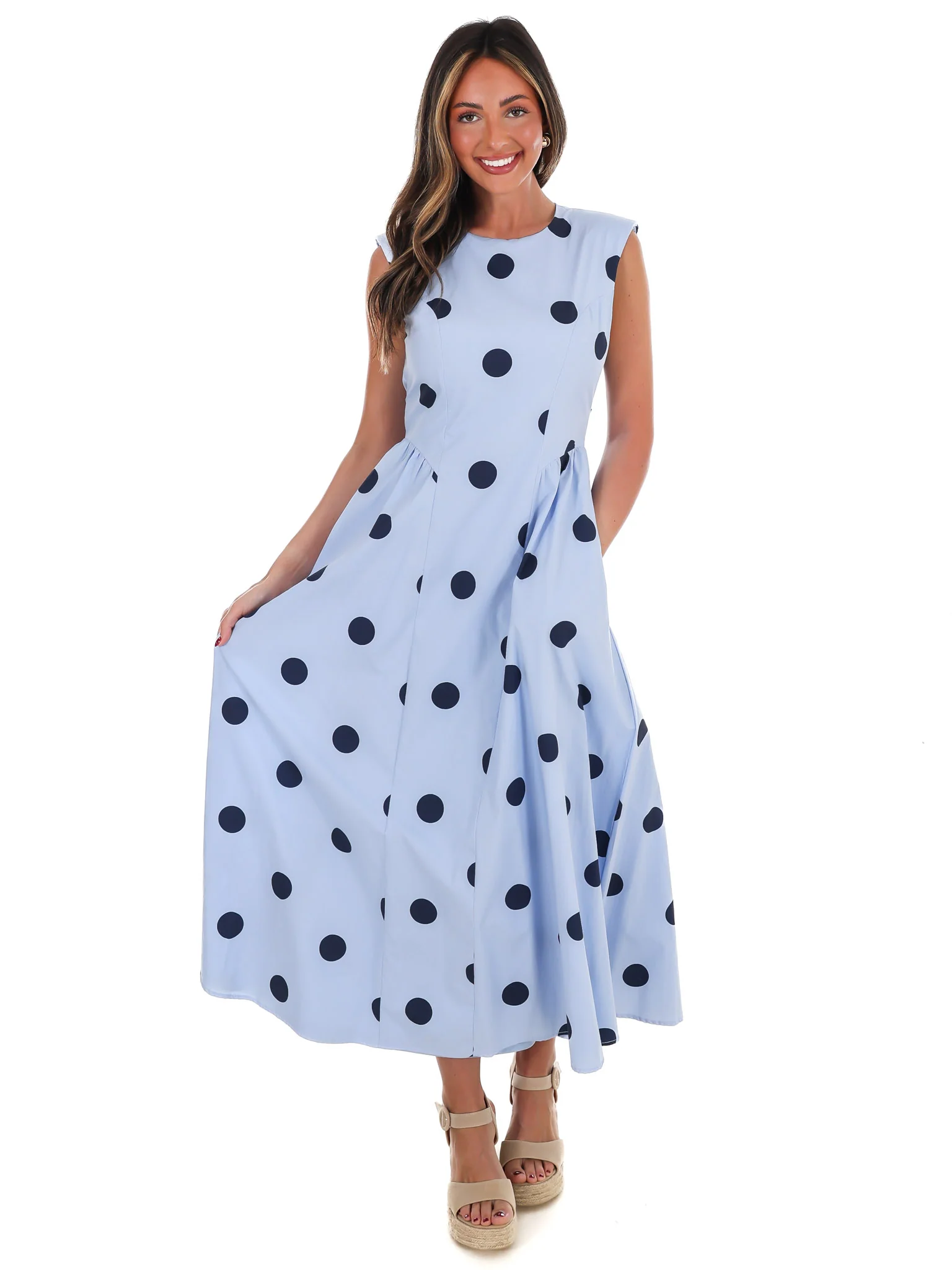 Polka Party Midi Dress - Image 6