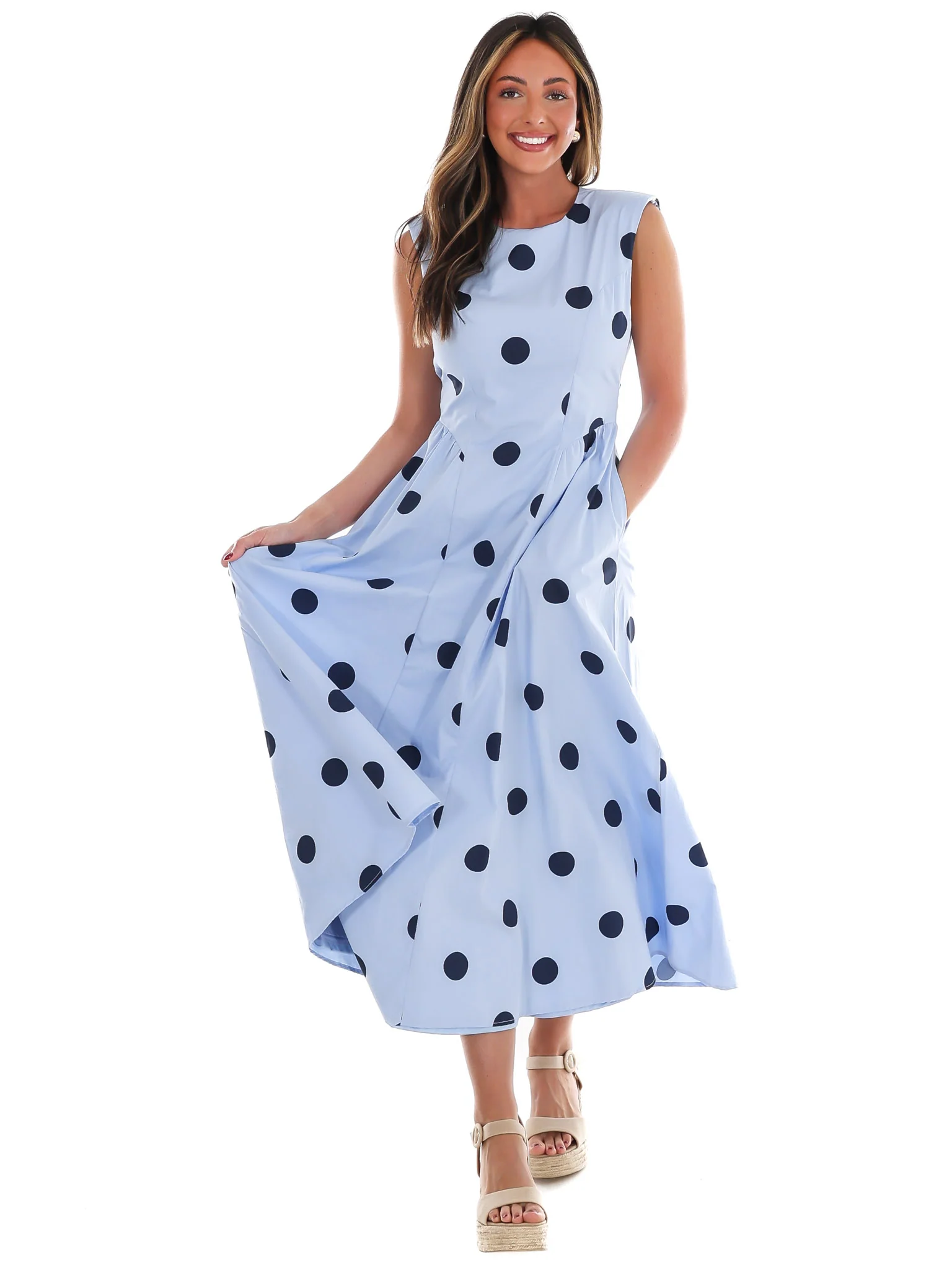 Polka Party Midi Dress - Image 7