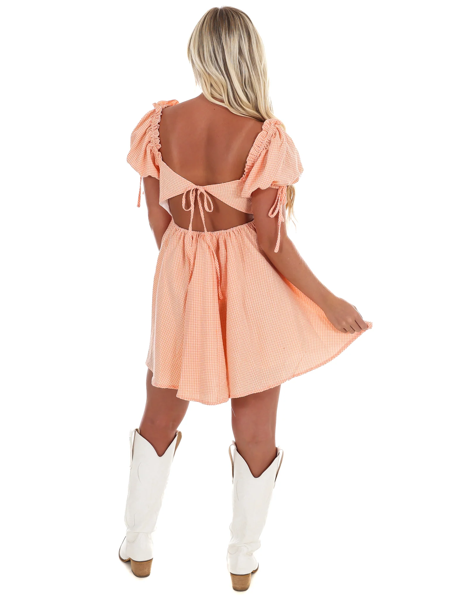 Pom Pom Plaid Mini Dress - Image 9