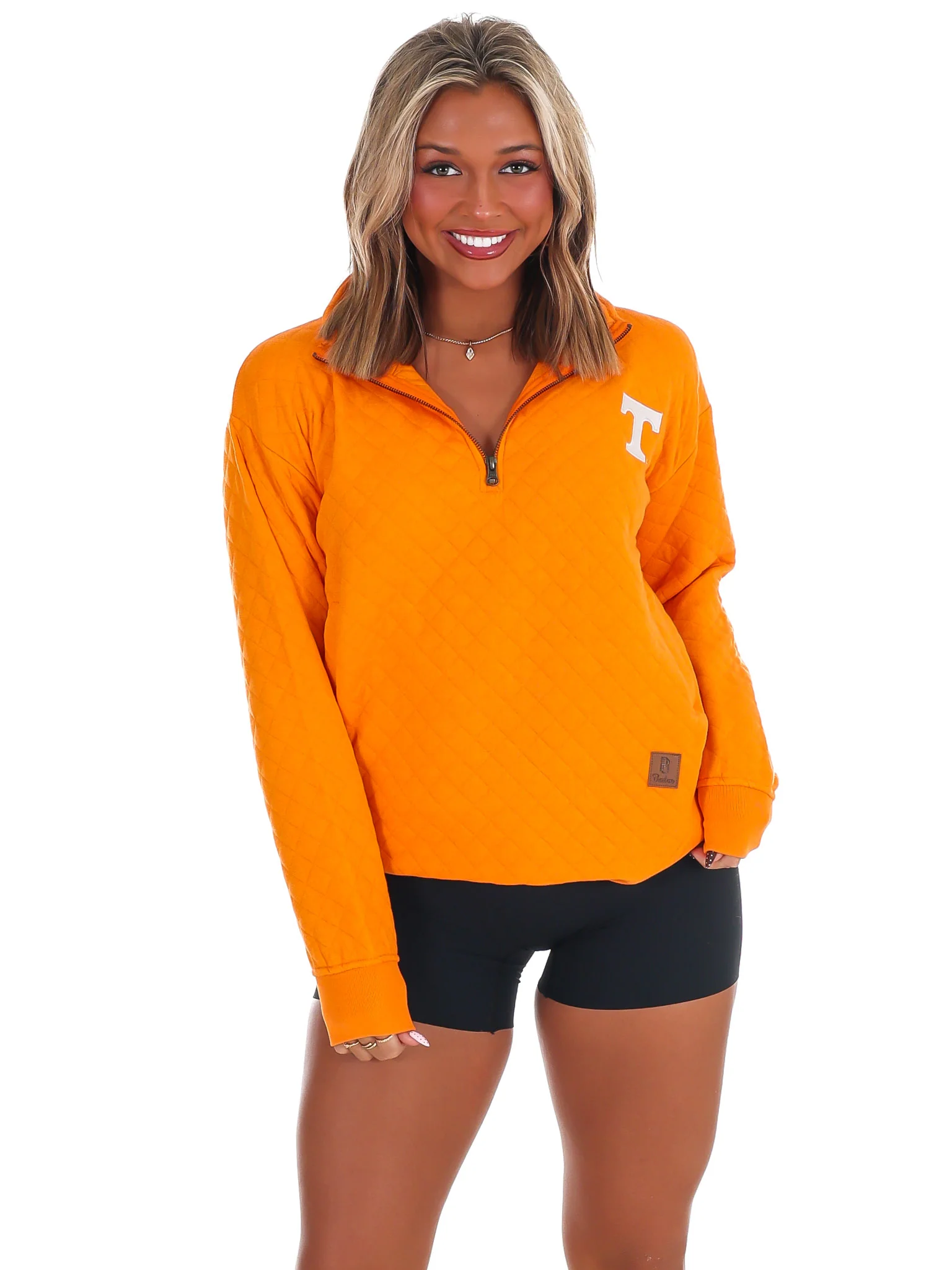 Power T Quilted Quarter Zip Pullover - Image 3