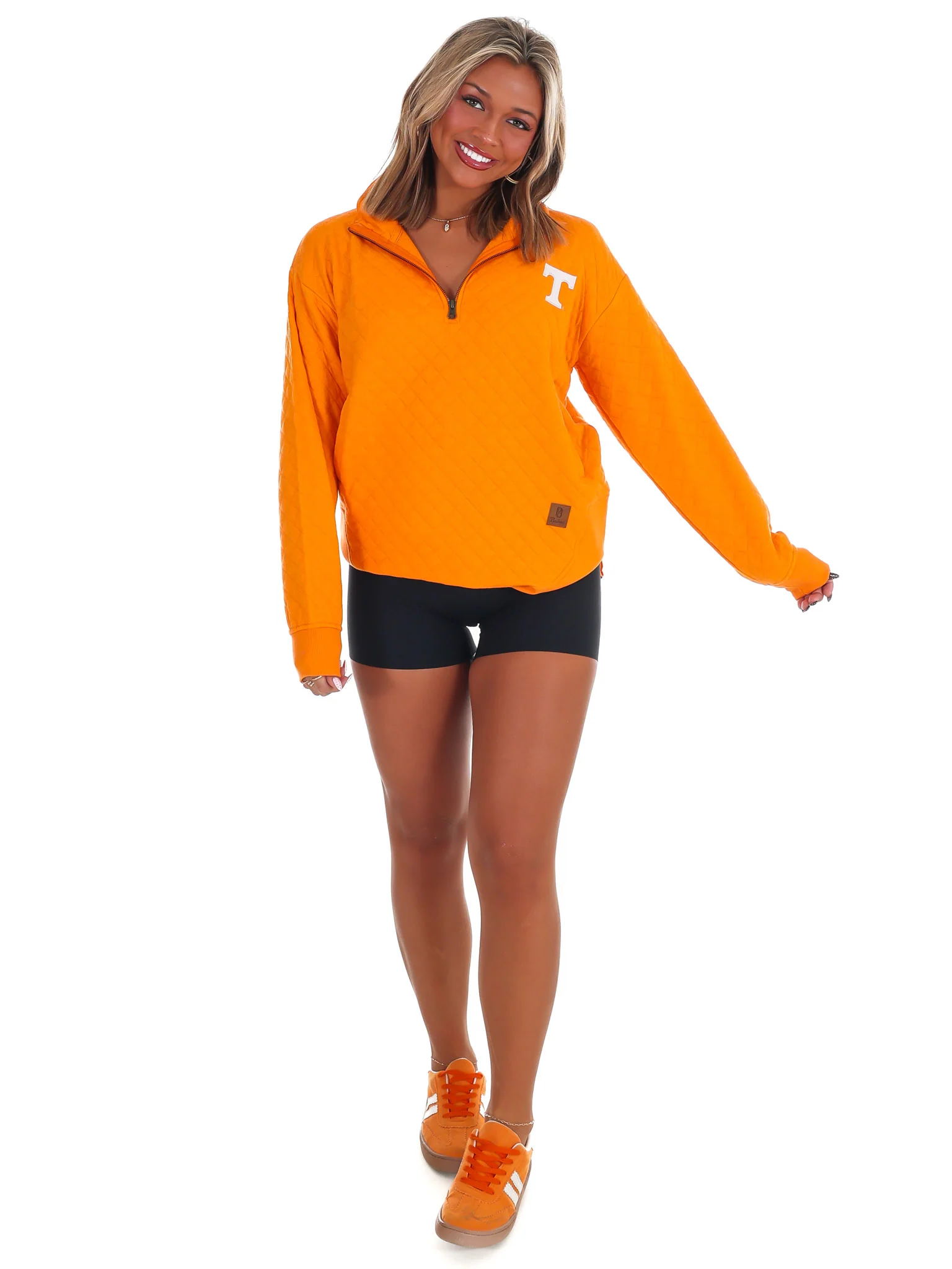 Power T Quilted Quarter Zip Pullover - Image 7