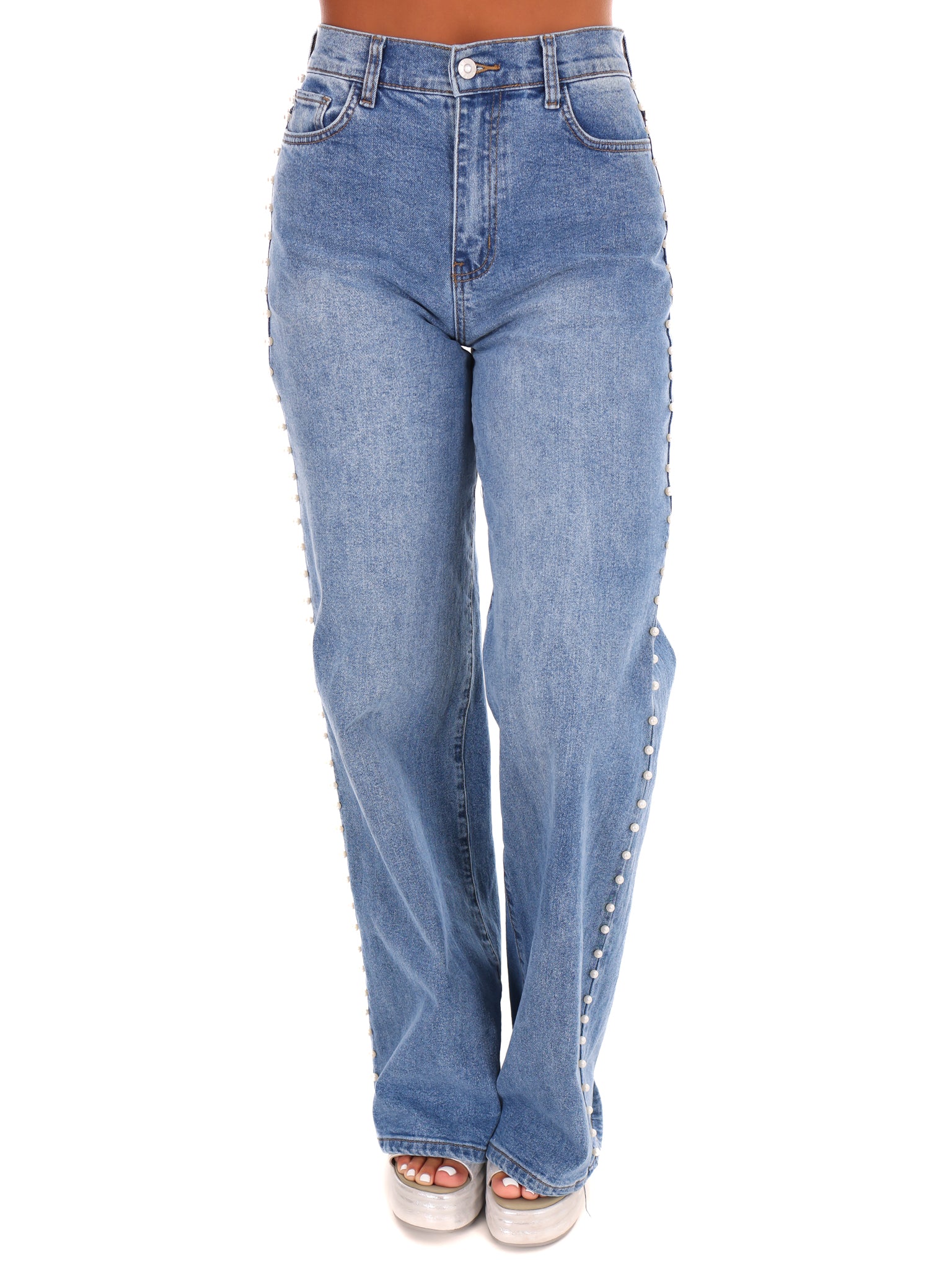 Practice Makes Perfect Pearl High Rise Jeans - Image 3