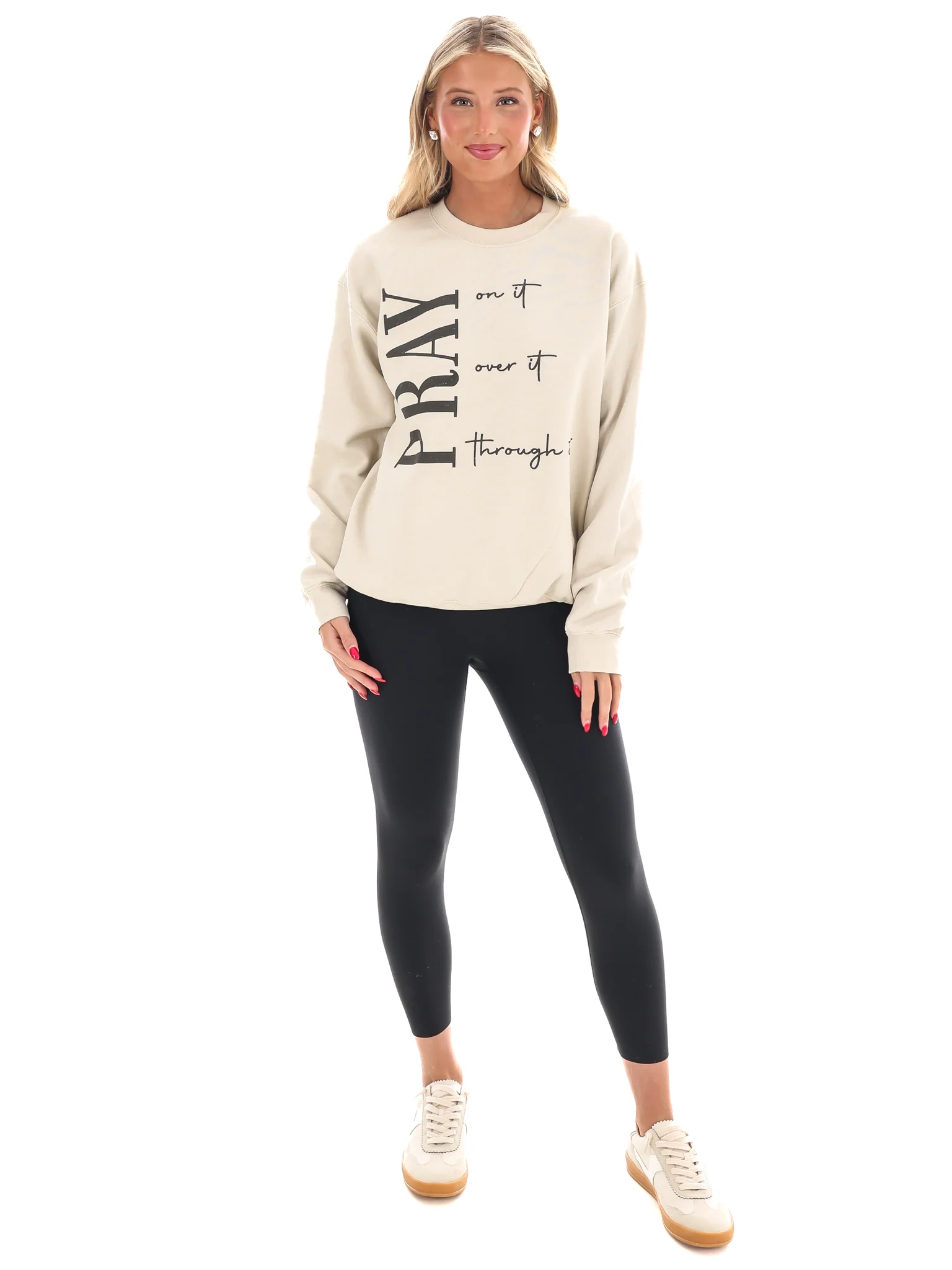 Pray Oversized Sweatshirt - Image 2