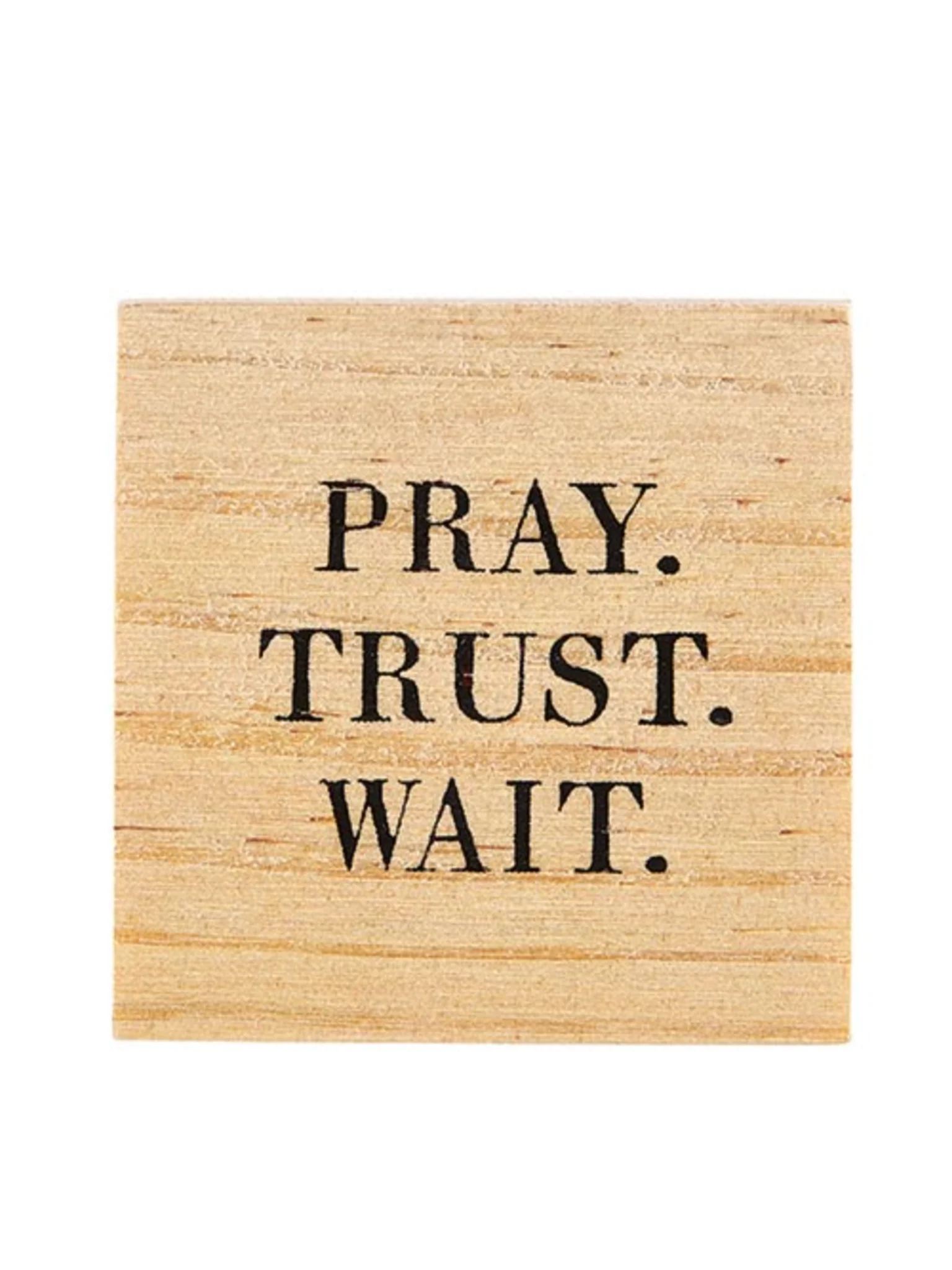 Pray. Wait. Trust. Treasure Box Earrings - Image 3