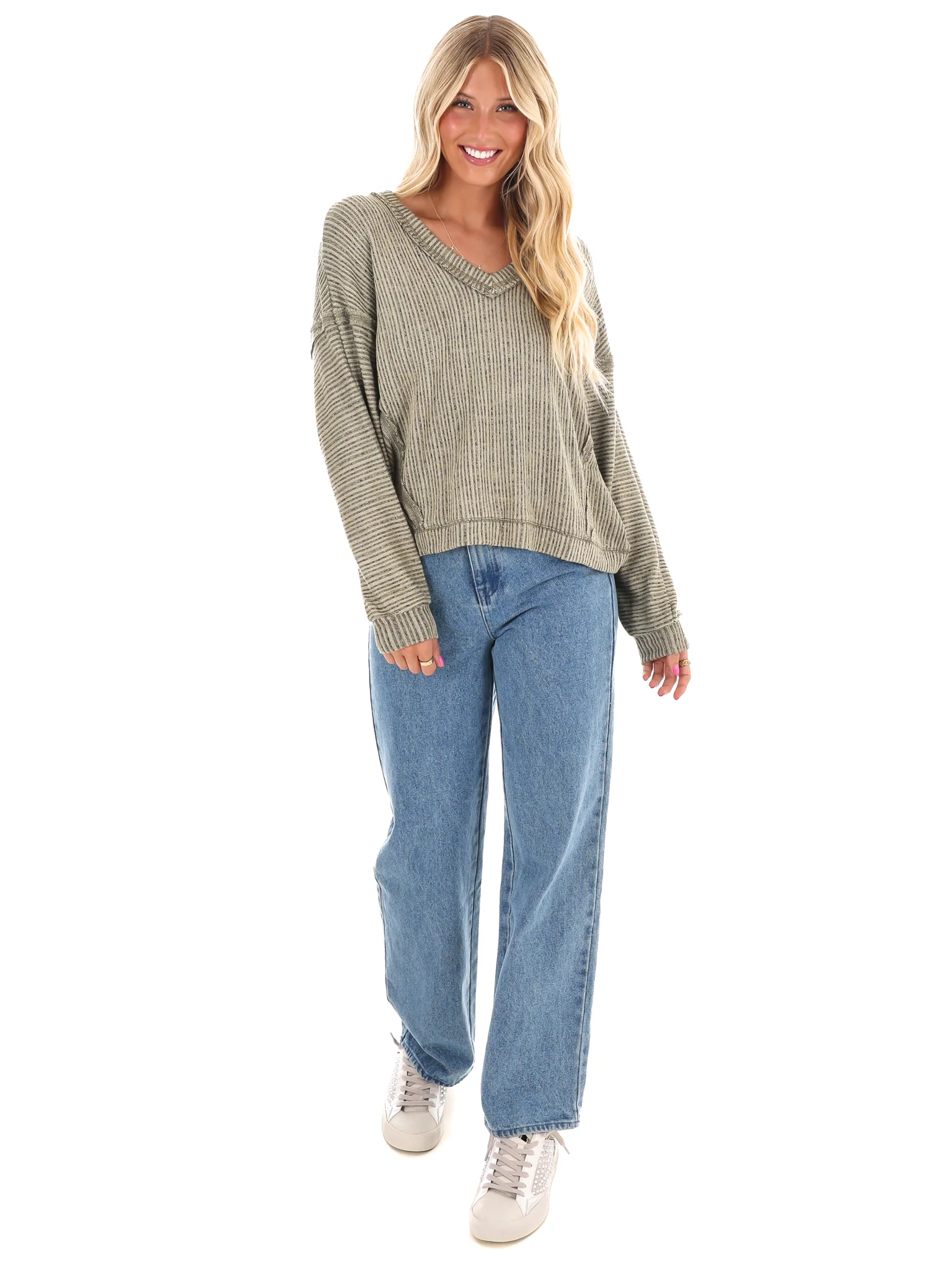 Pretty on Point V-Neck Top - Image 7