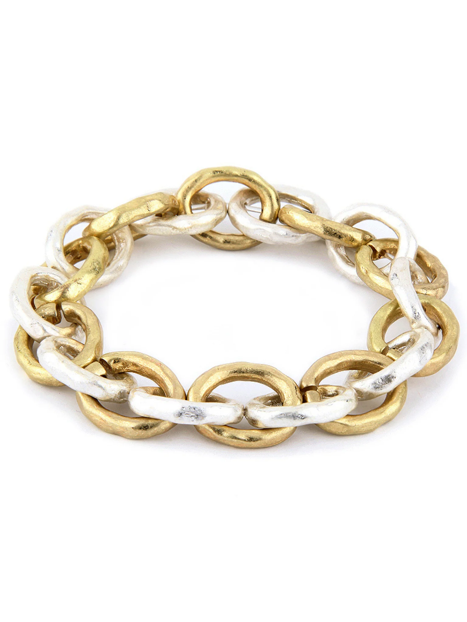 Pure Elastic Link Texture Bracelet - Image 2