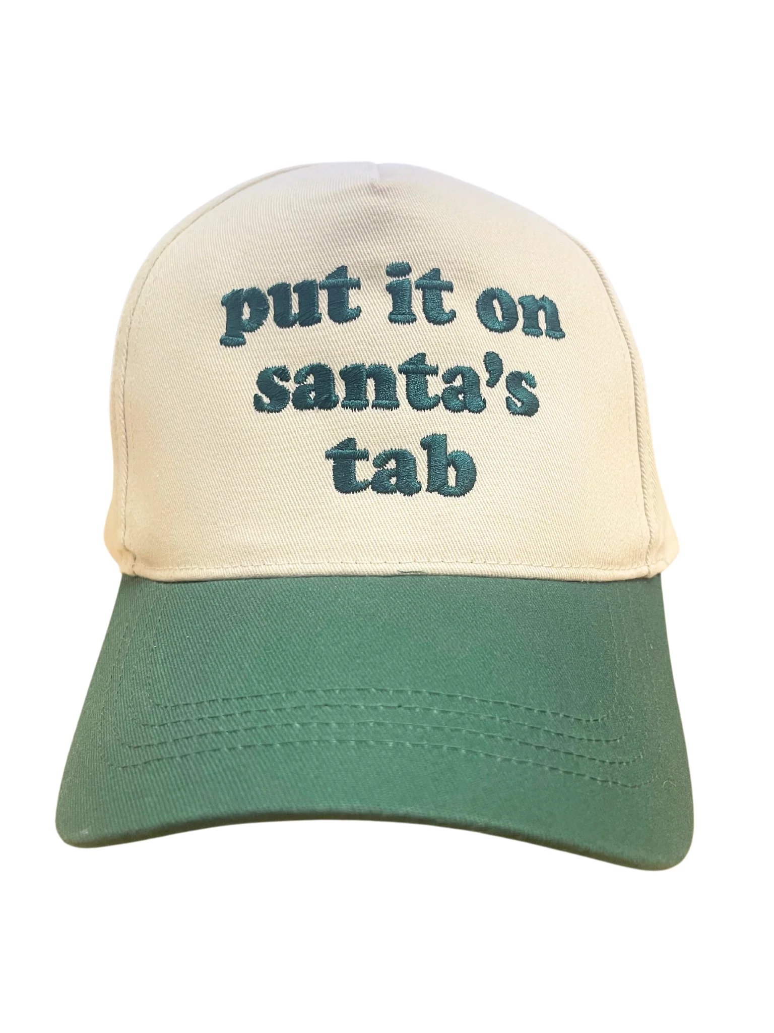 Put It On Santa's Tab Embroidered Hat - Image 2