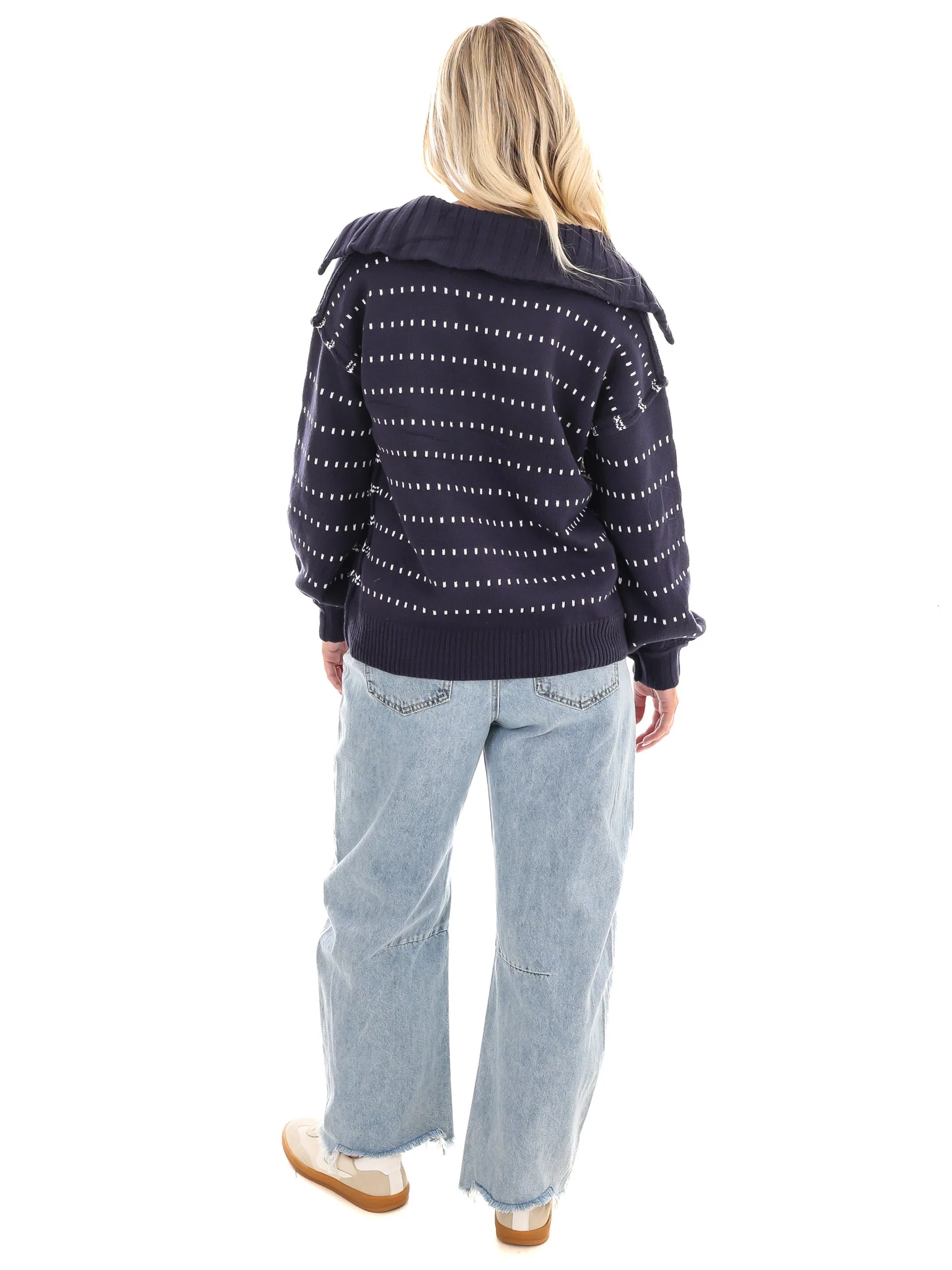 Raising the Bar V-Neck Sweater - Image 7