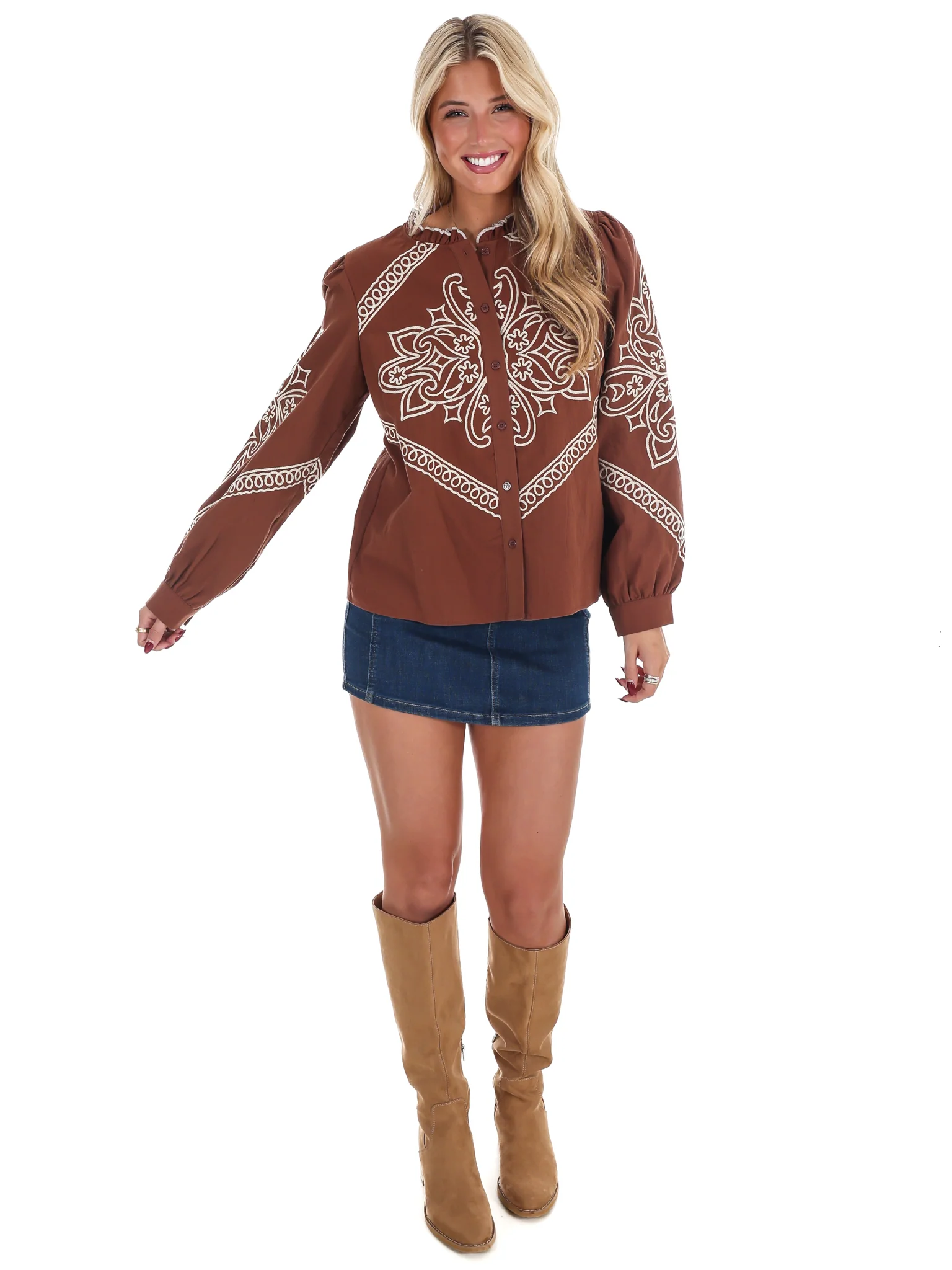 Ranch Rebel Embroidered Top - Image 2