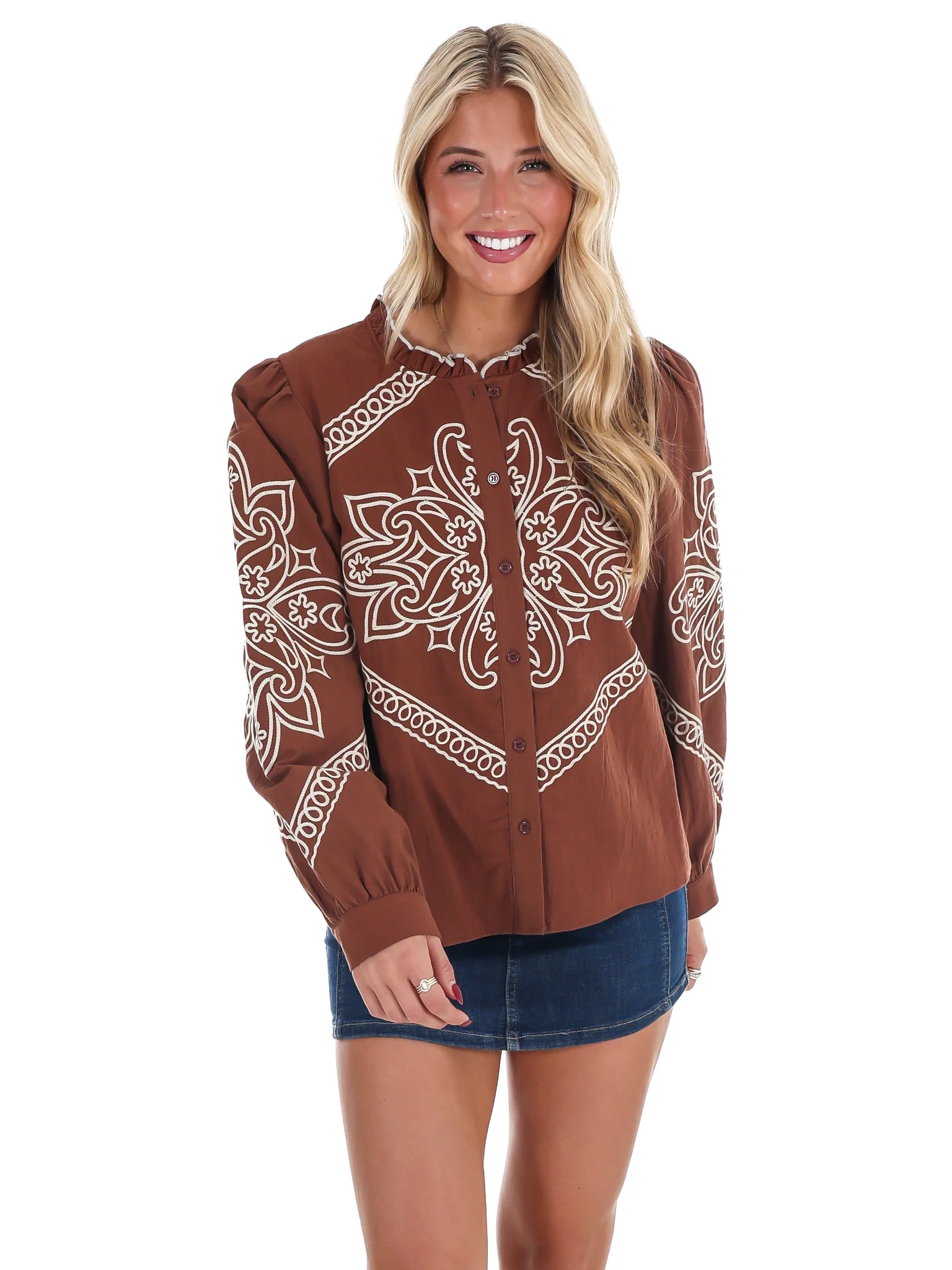 Ranch Rebel Embroidered Top - Image 5