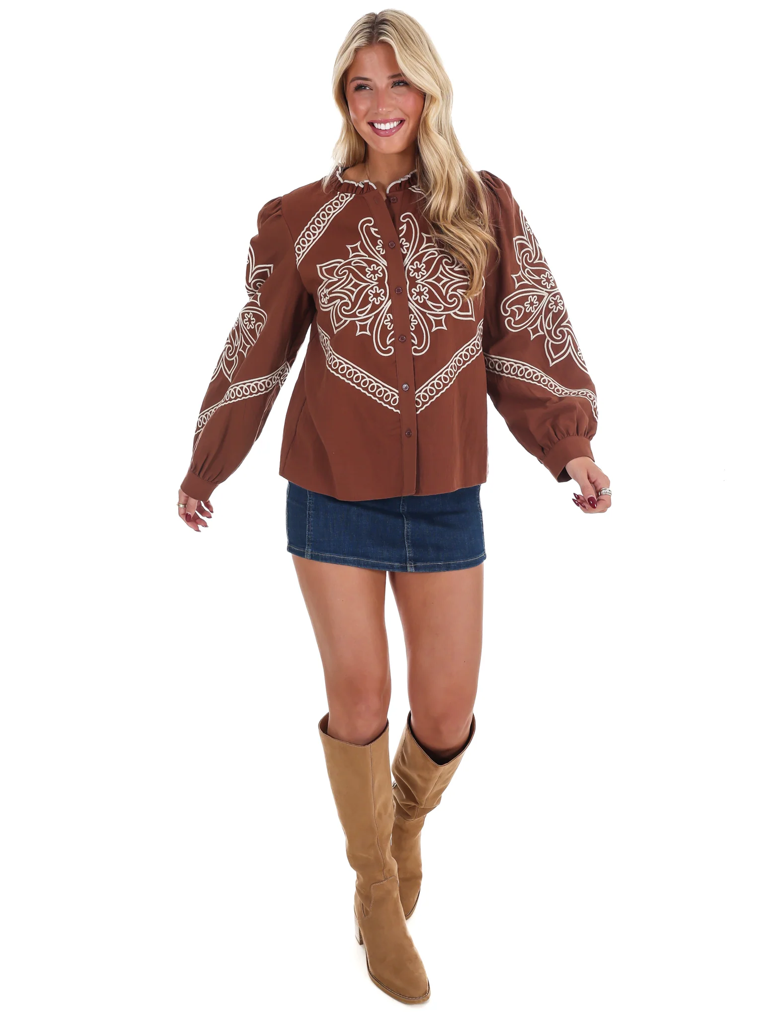 Ranch Rebel Embroidered Top - Image 7