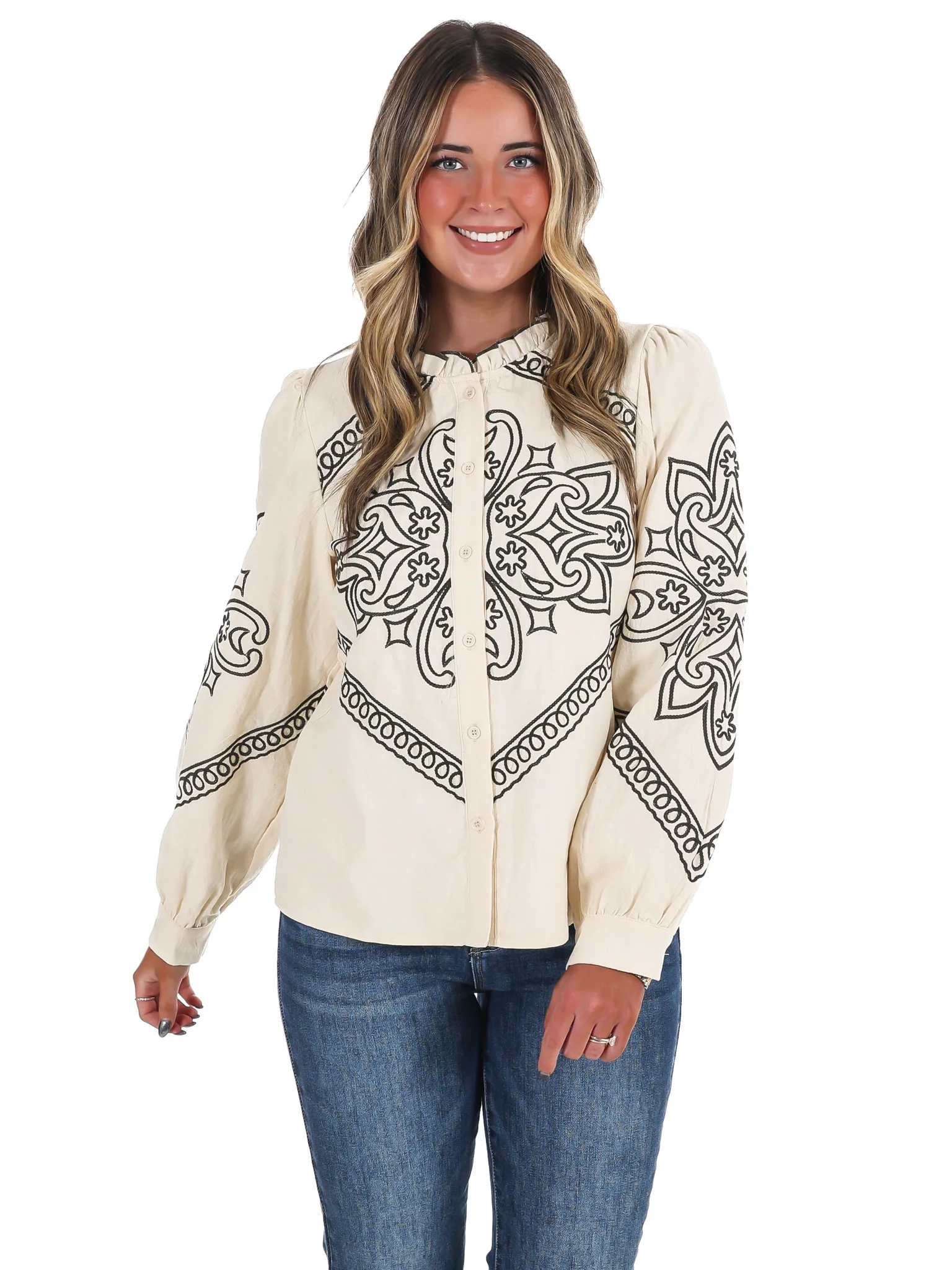 Ranch Rebel Embroidered Top - Image 9