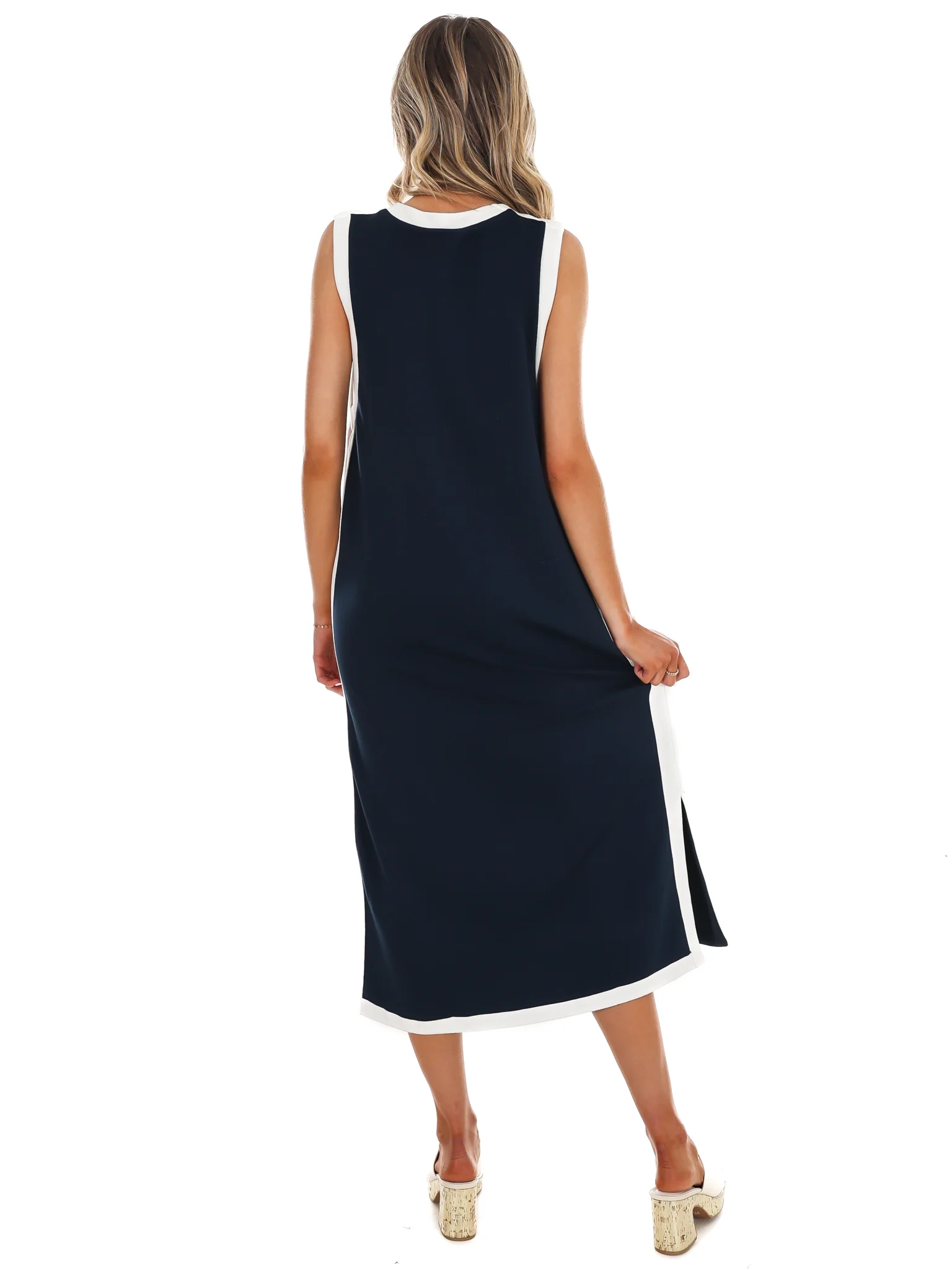 Reason to Stay Contrast Midi Dress - Image 15