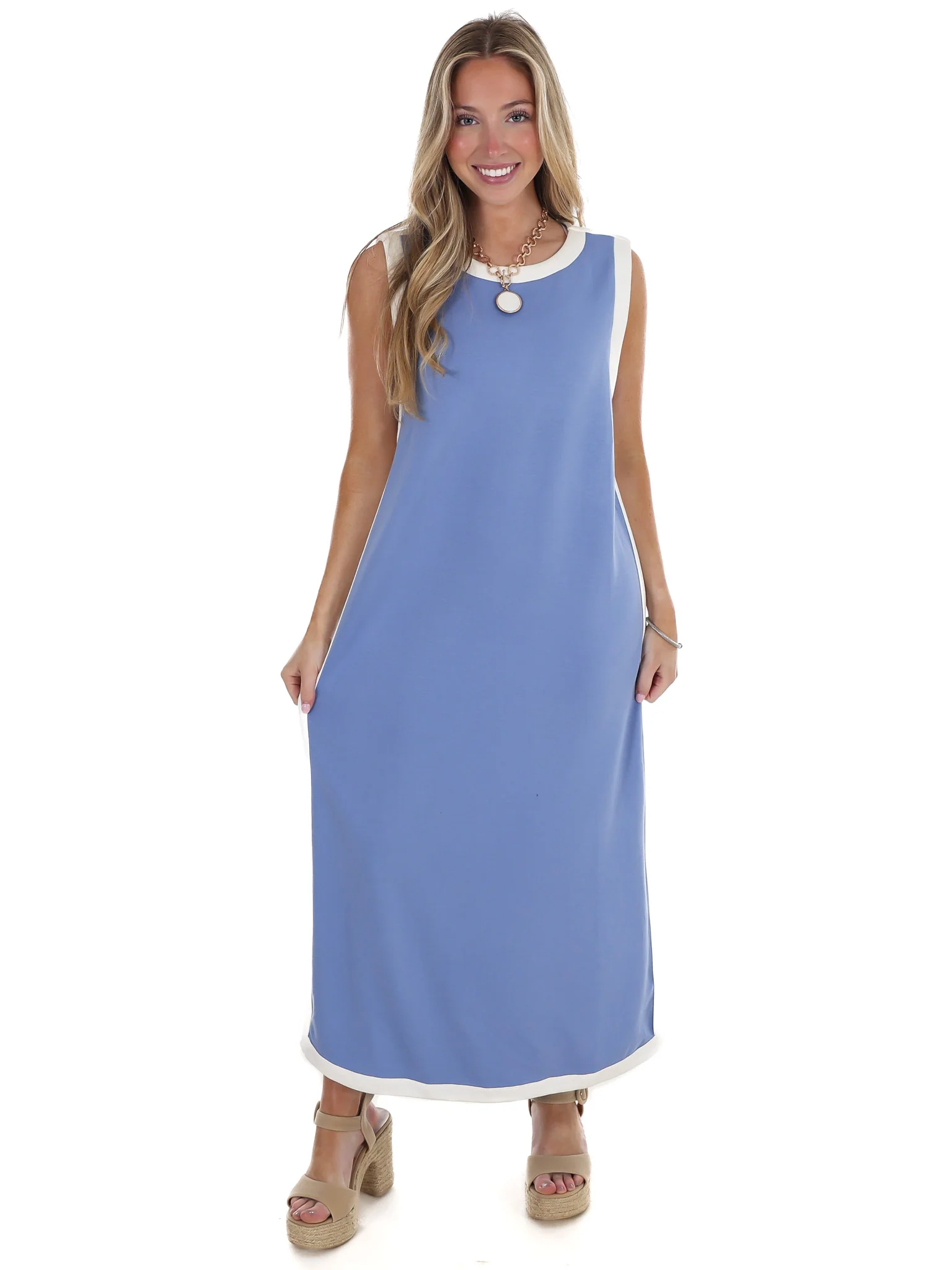 Reason to Stay Contrast Midi Dress - Image 2