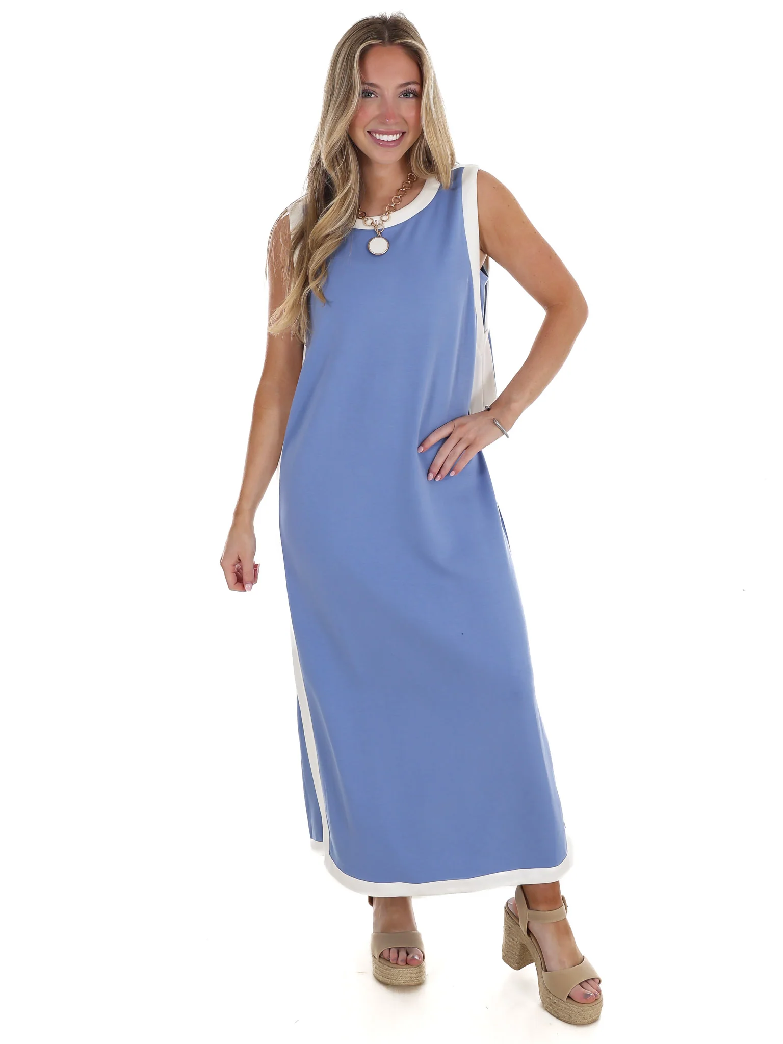 Reason to Stay Contrast Midi Dress - Image 6