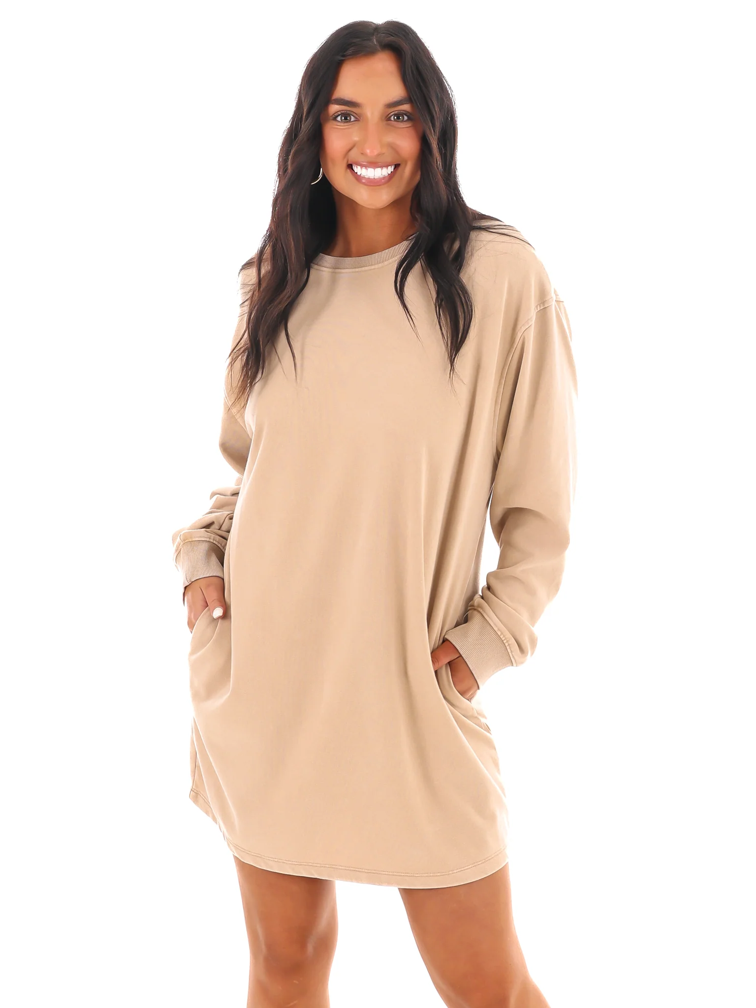 Relaxed Fit Sweatshirt Dress - Image 10