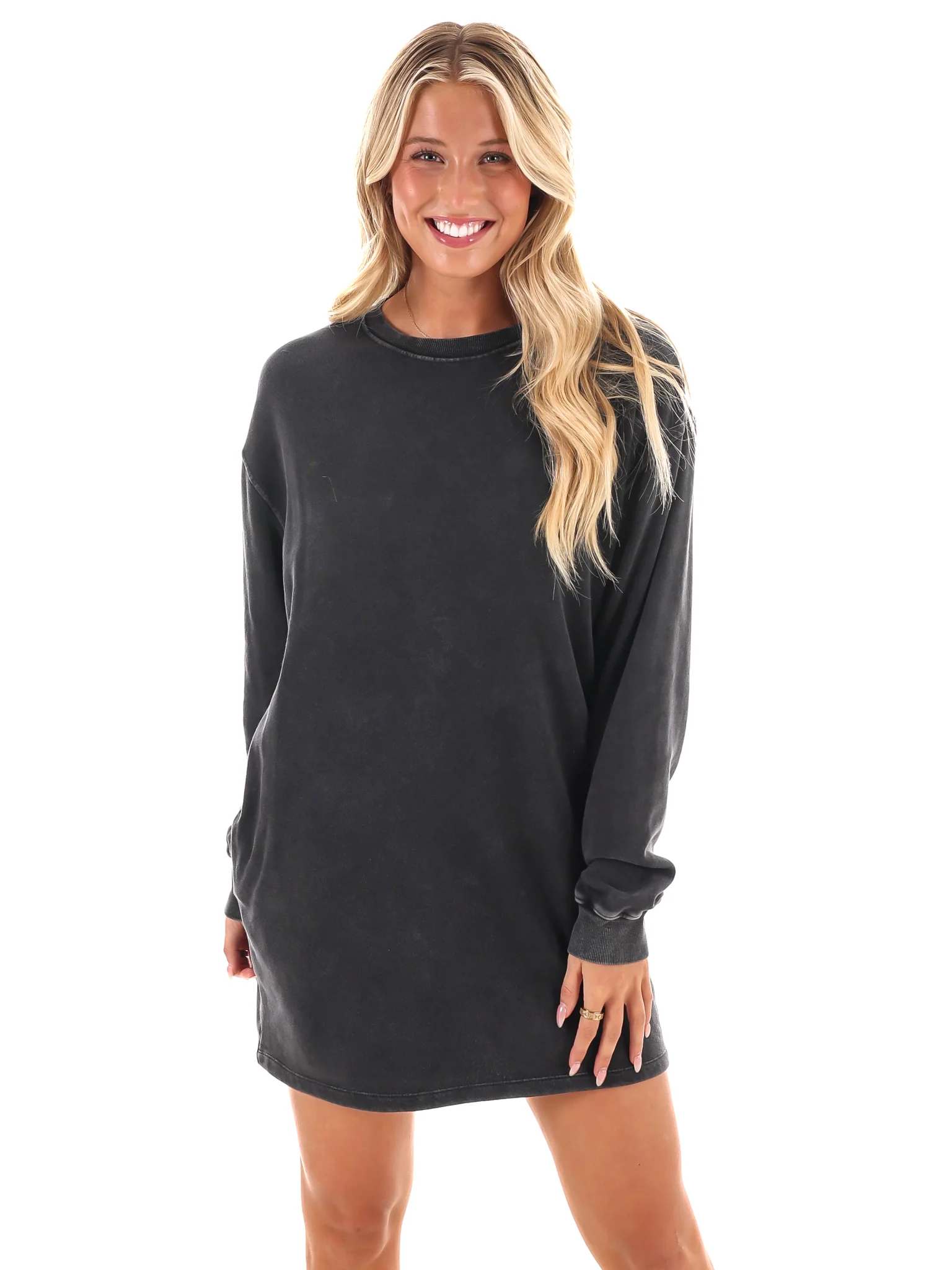 Relaxed Fit Sweatshirt Dress - Image 19