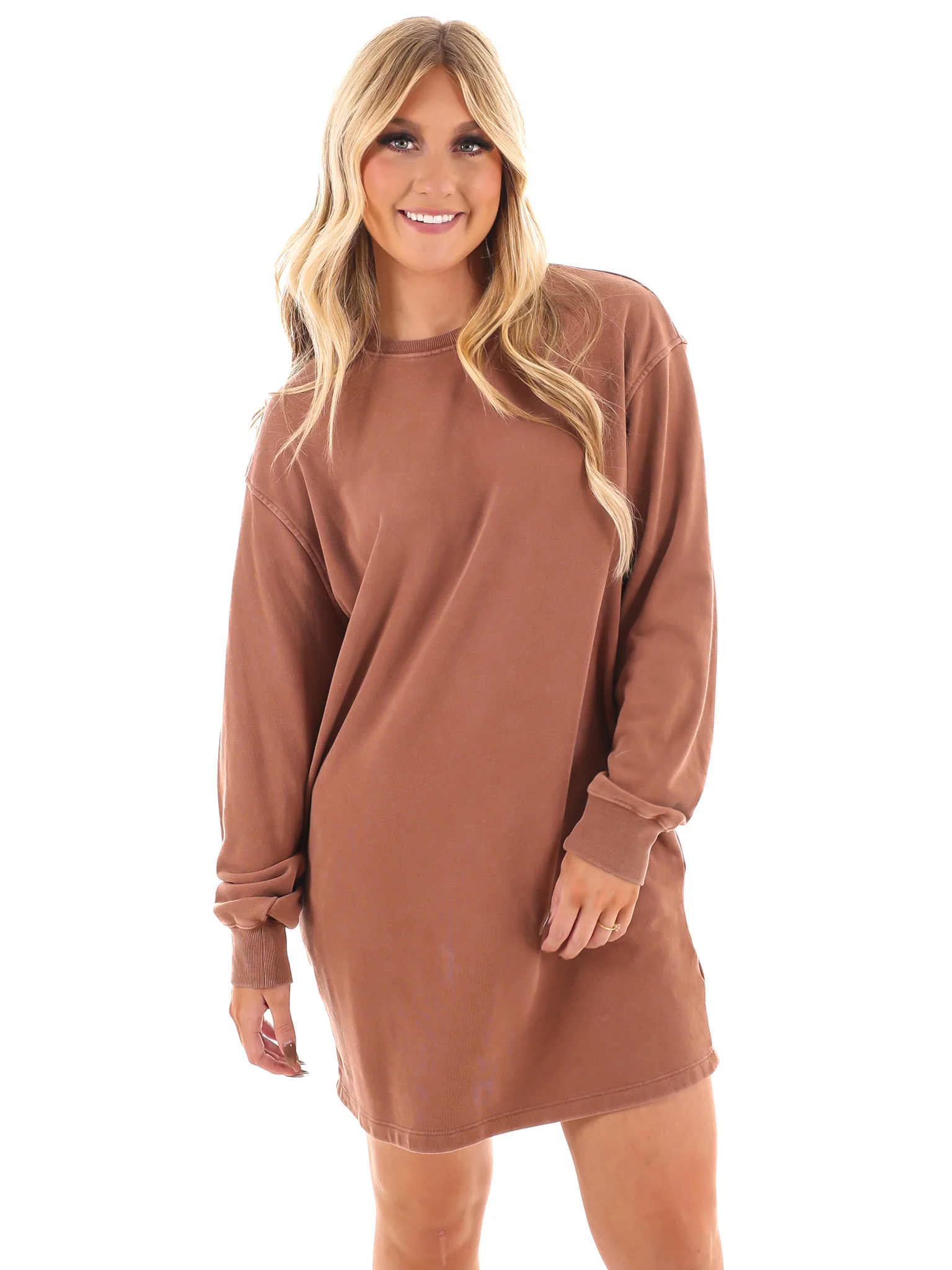 Relaxed Fit Sweatshirt Dress - Image 24