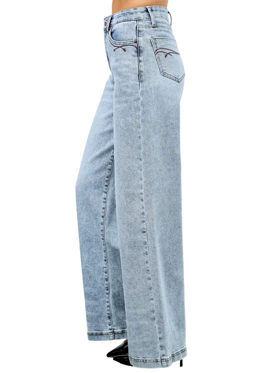 Relaxed High Rise Wide Leg Jeans - Image 2