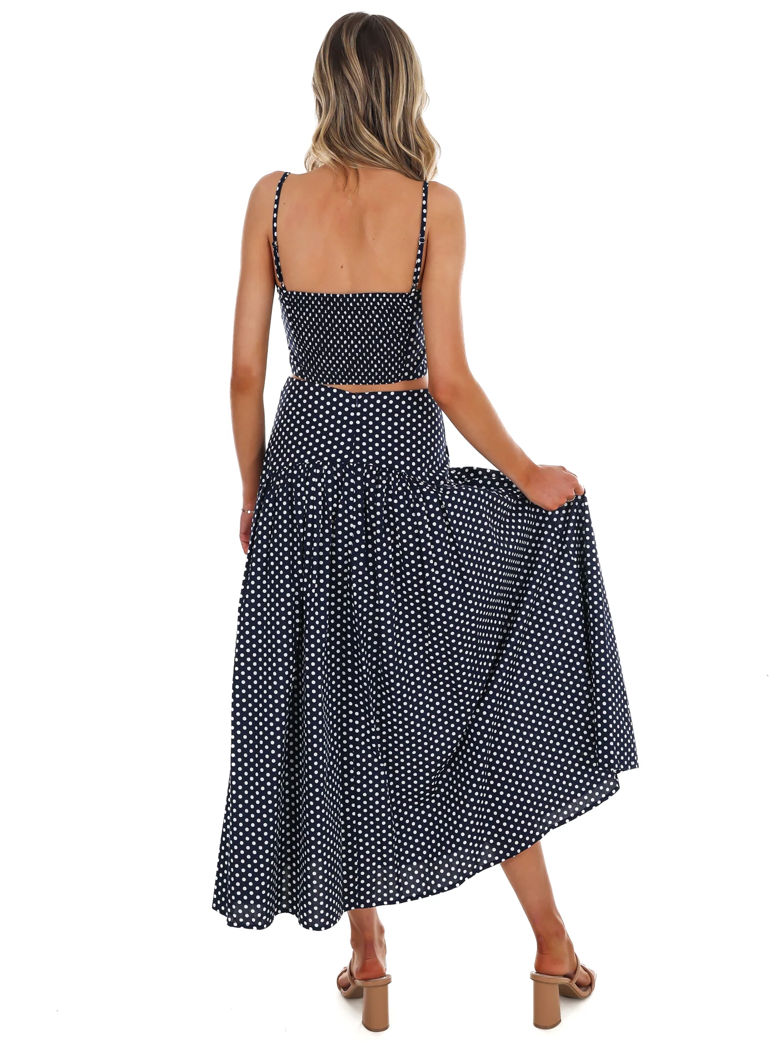 Remember Us Polka Dot Maxi Skirt Set - Image 7