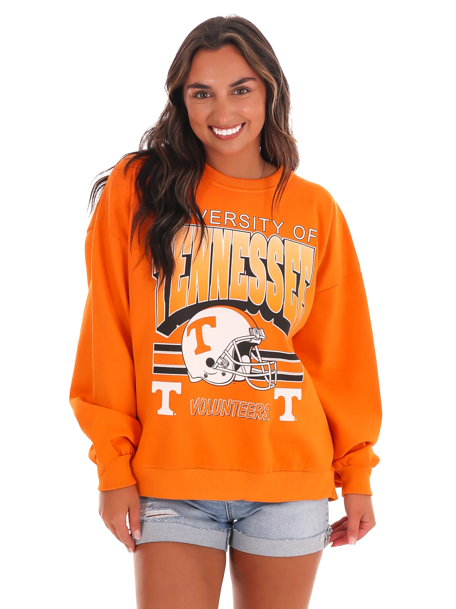 Retro Tennessee Helmet Oversized Sweatshirt - Image 7