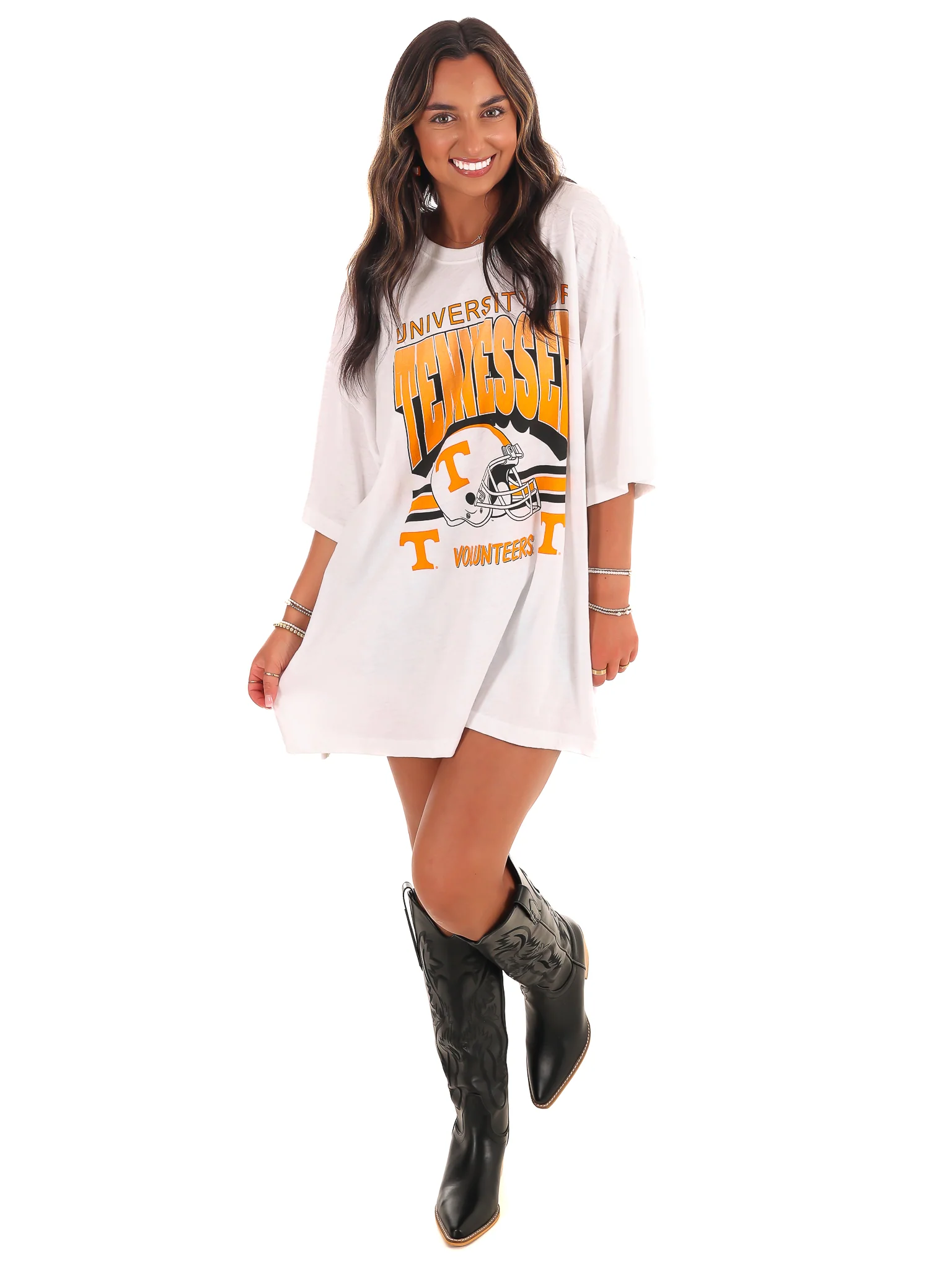 Retro Tennessee Helmet Oversized Tee - Image 13