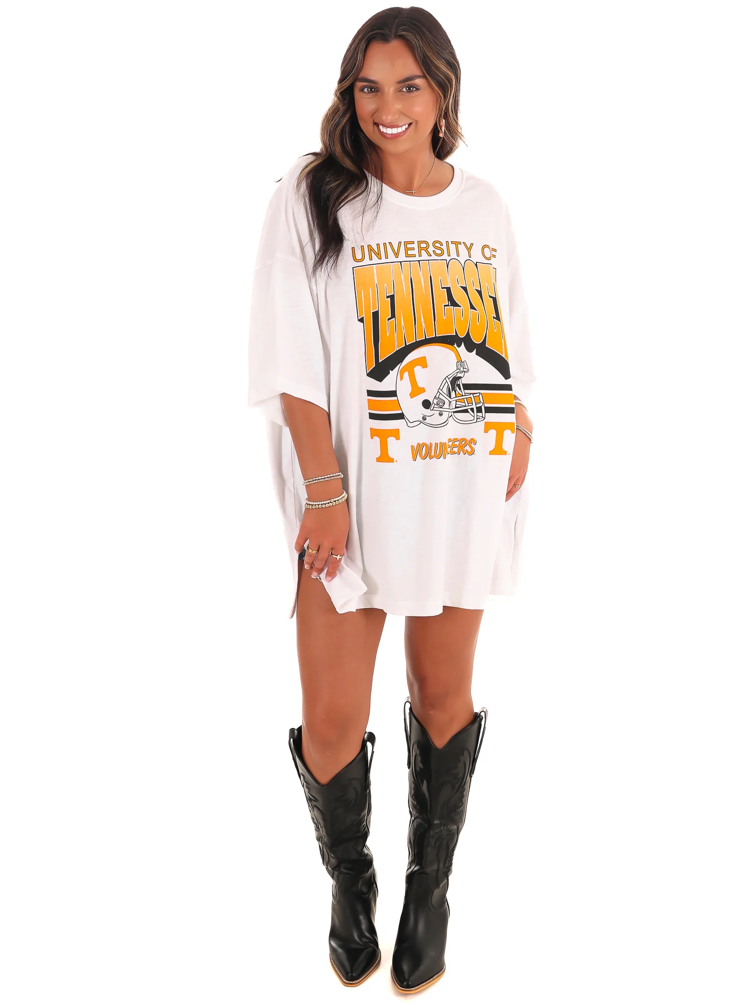 Retro Tennessee Helmet Oversized Tee - Image 15