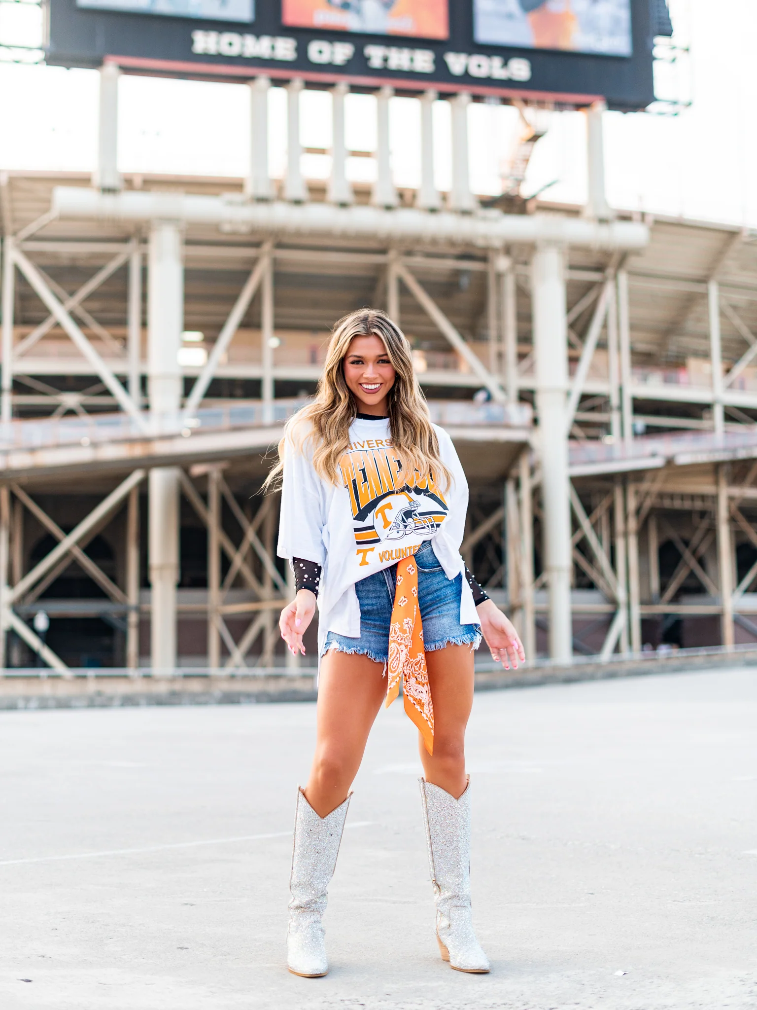 Retro Tennessee Helmet Oversized Tee - Image 6