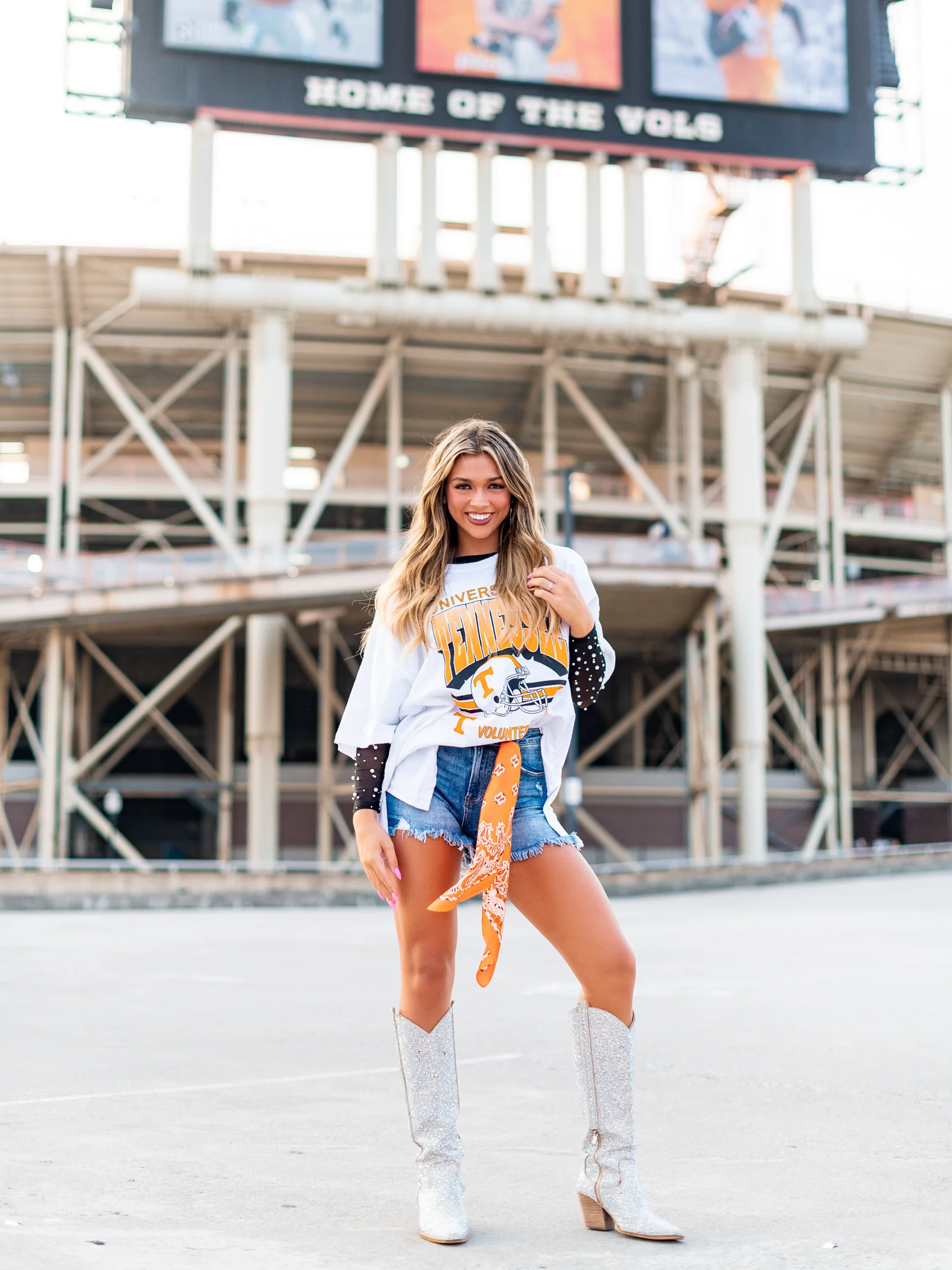 Retro Tennessee Helmet Oversized Tee - Image 8