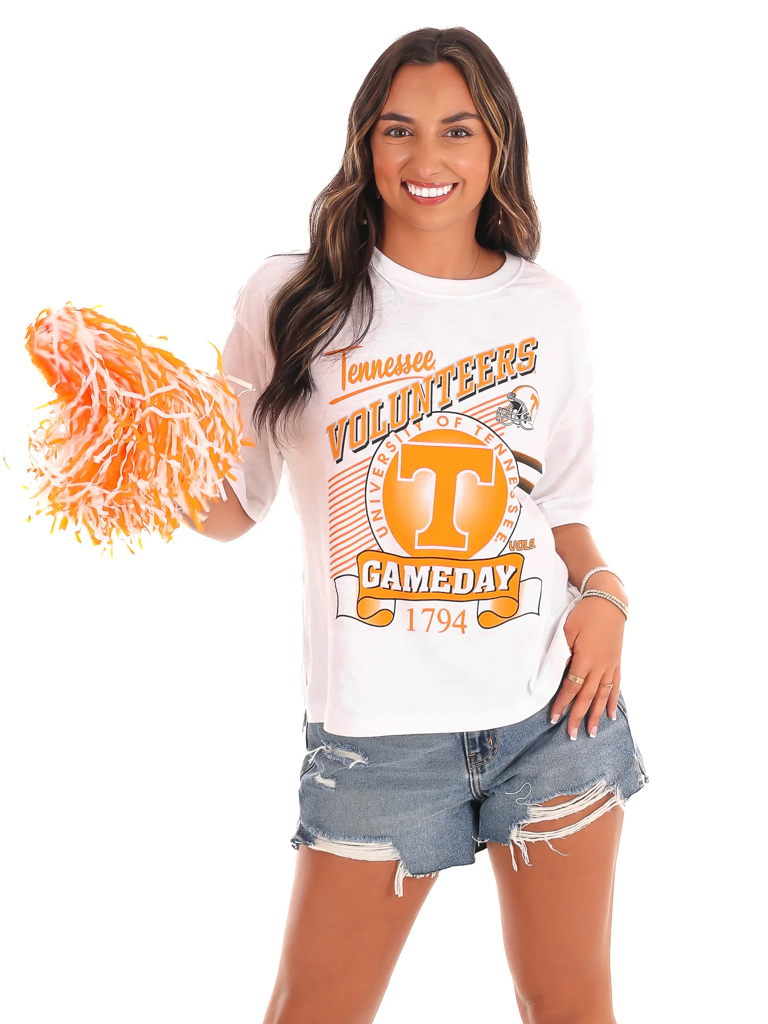 Retro Tennessee Volunteers Waist Length Tee - Image 3