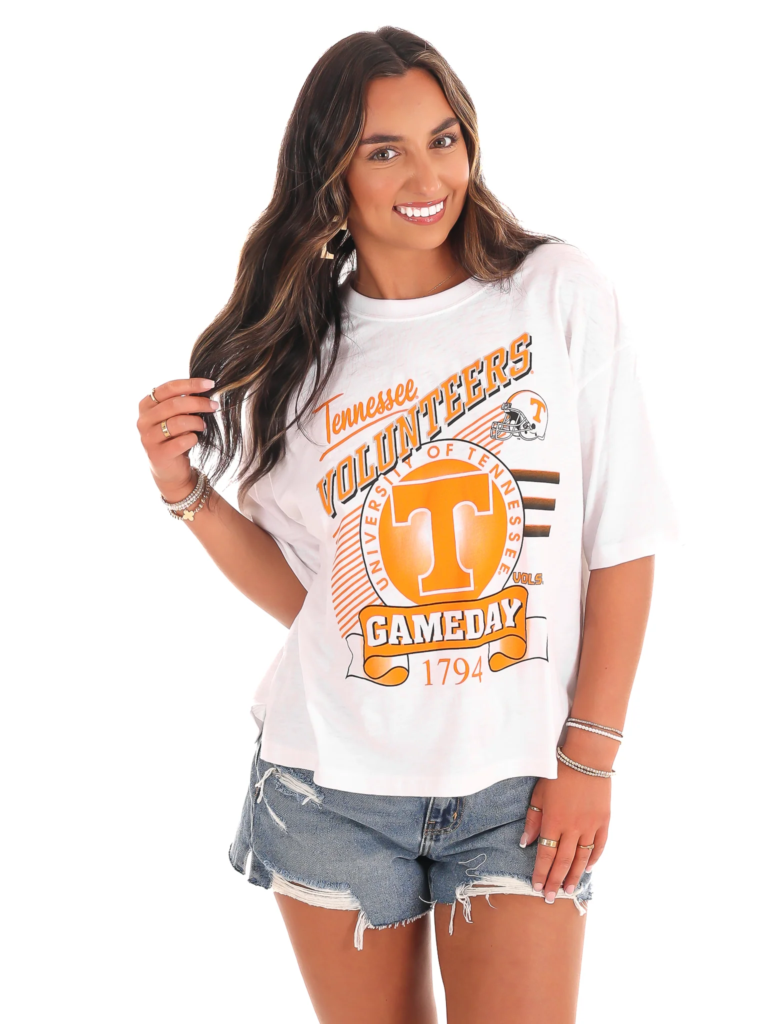 Retro Tennessee Volunteers Waist Length Tee - Image 5