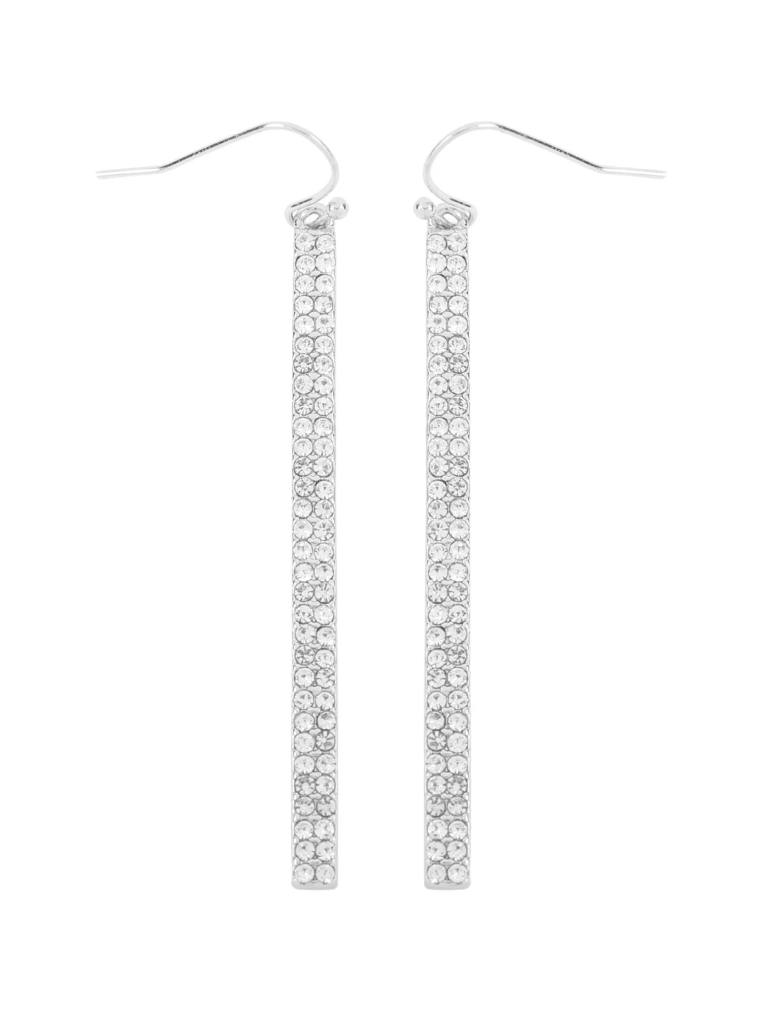 Rhinestone Bar Drop Earrings