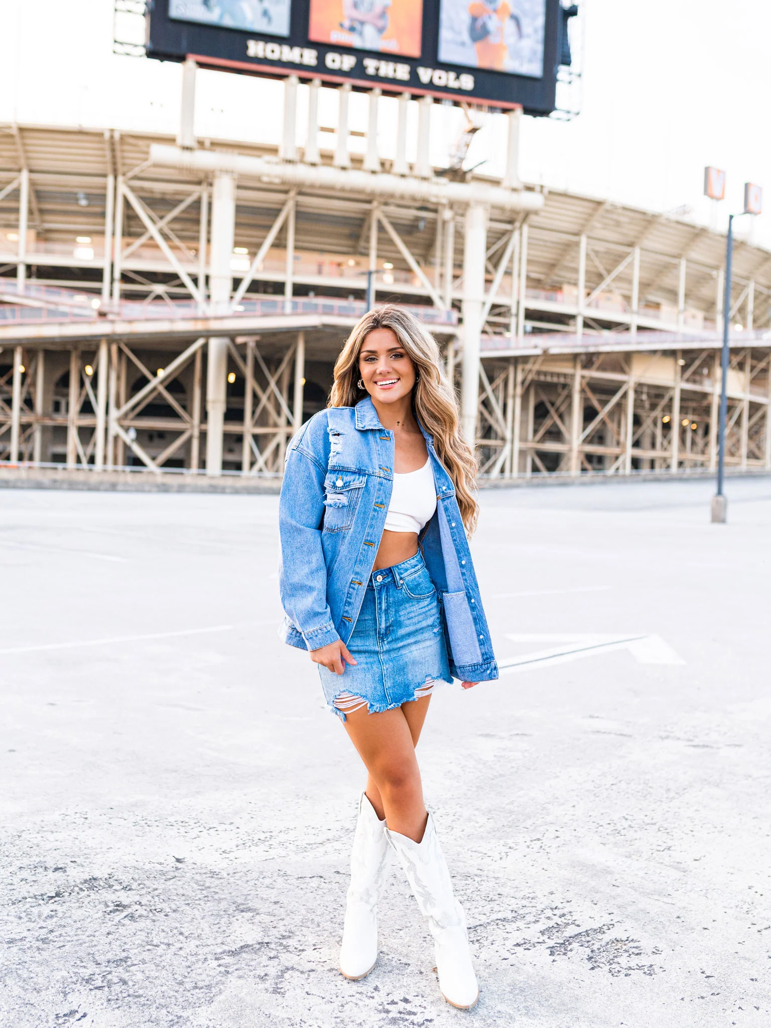 Rhinestone Knoxville Tenn Denim Jacket - Image 2