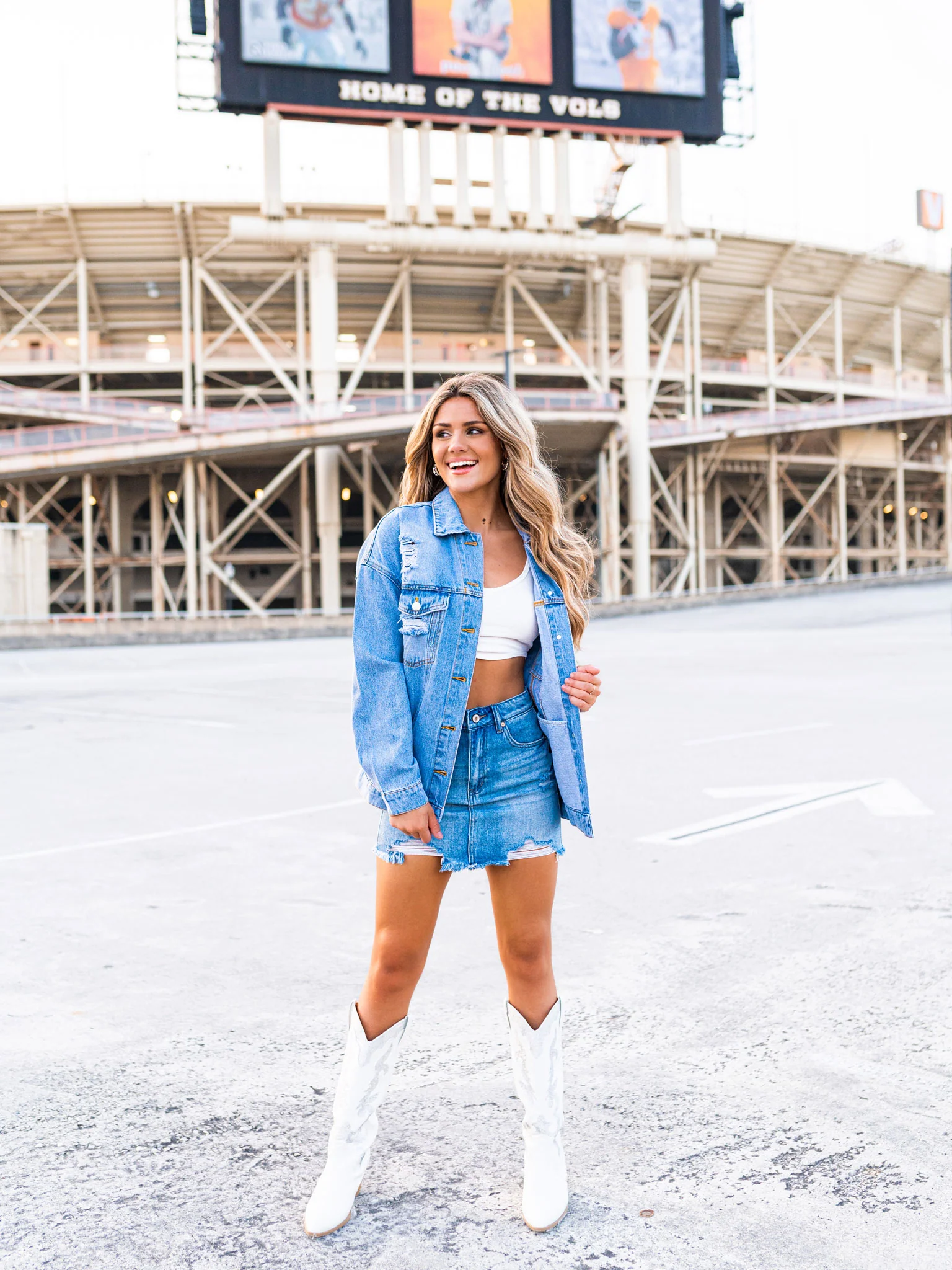Rhinestone Knoxville Tenn Denim Jacket - Image 3