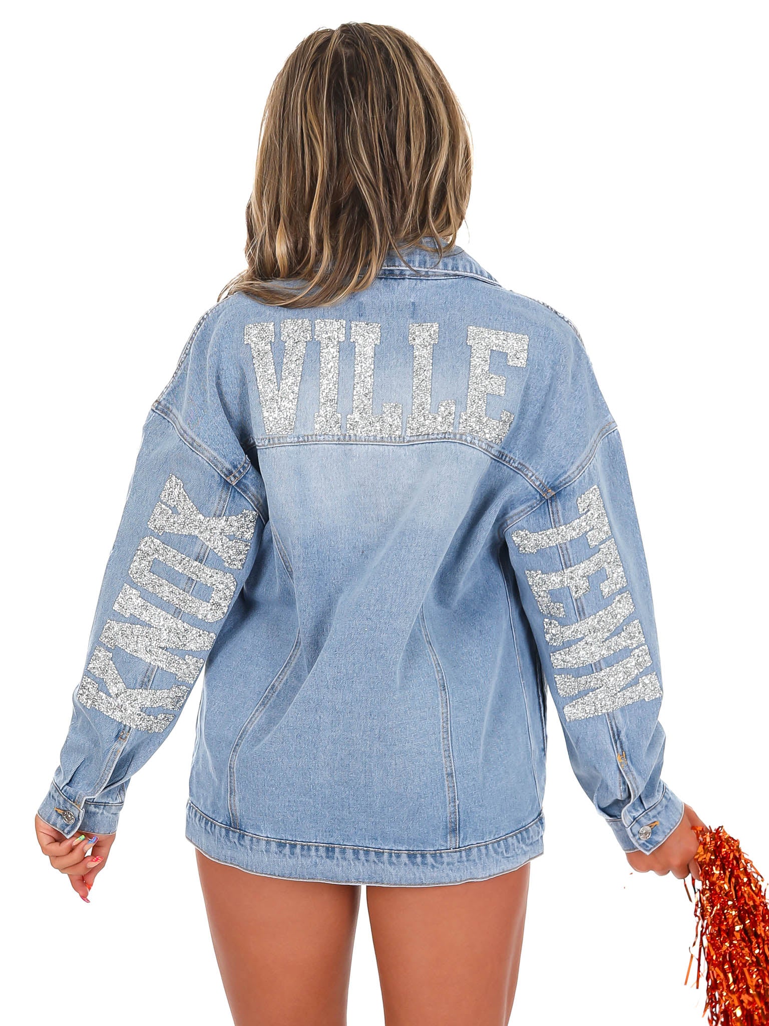 Rhinestone Knoxville Tenn Denim Jacket - Image 4