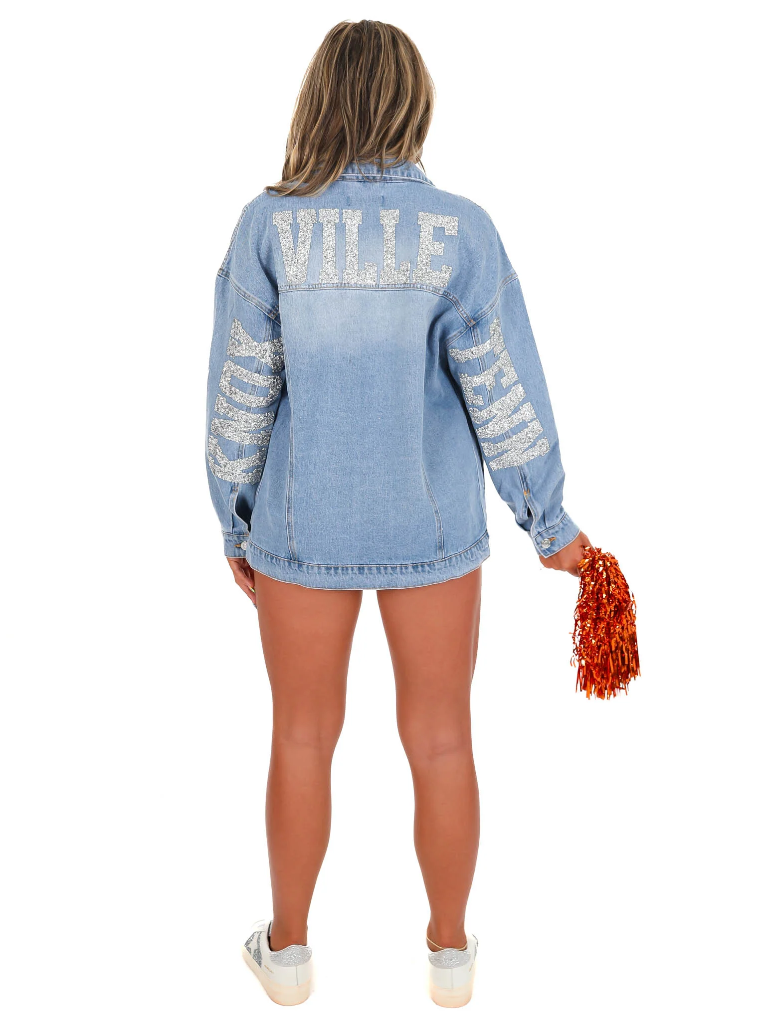 Rhinestone Knoxville Tenn Denim Jacket - Image 7