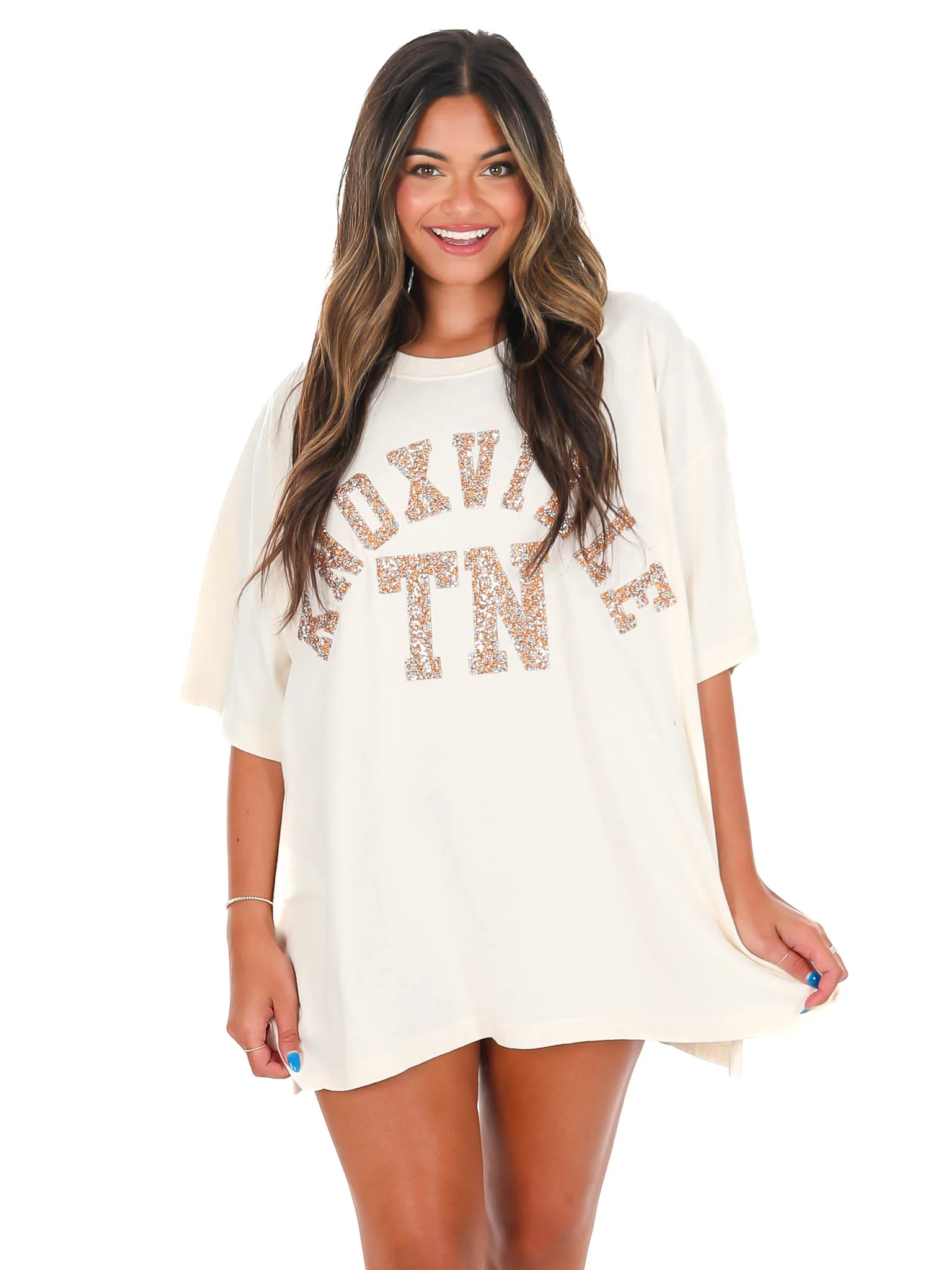 Rhinestone Knoxville TN Oversized Tee - Image 26